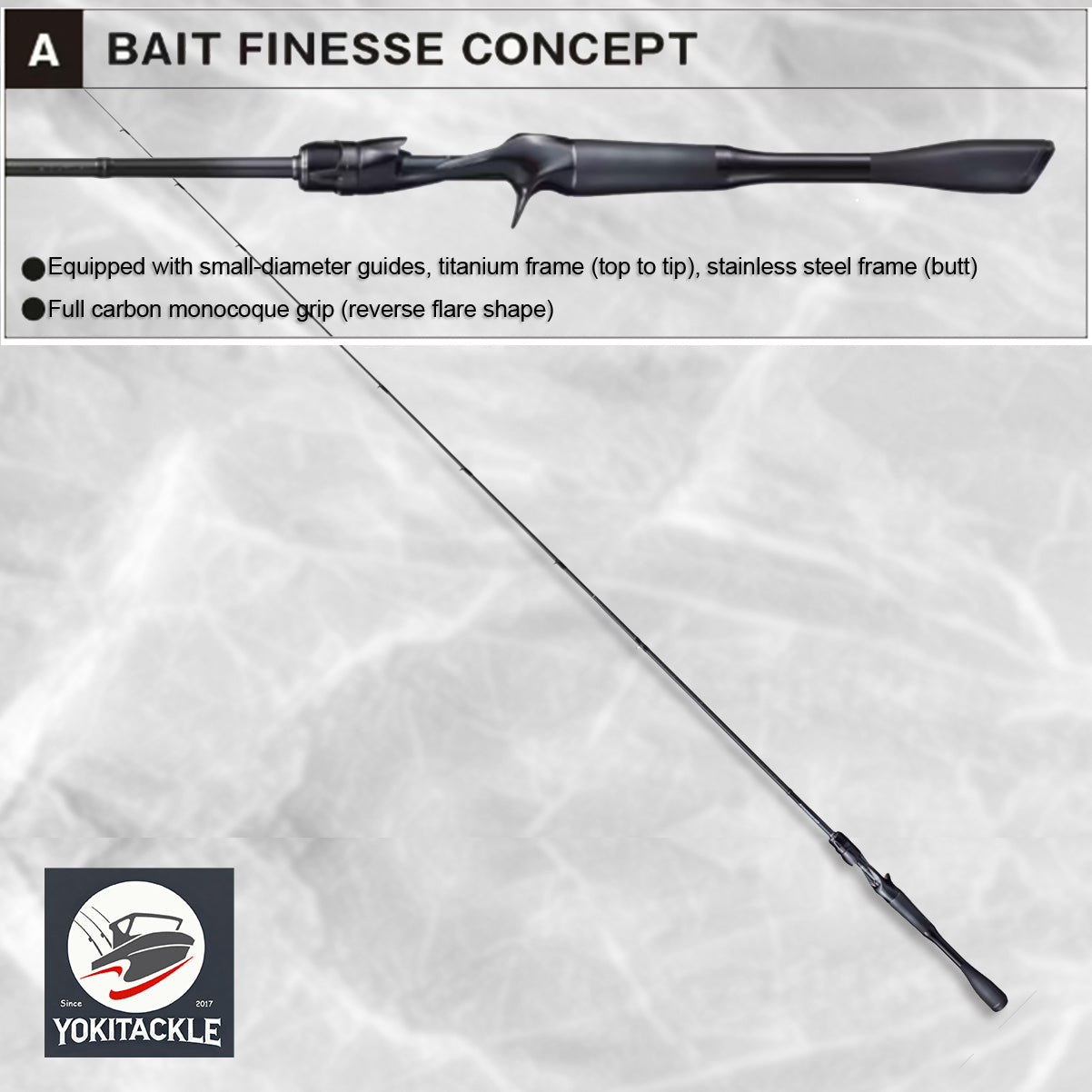 Brand New JACKALL/SHIMANO 21 POISON GLORIOUS 166L+-BFS Baitcasting Rod for Bass