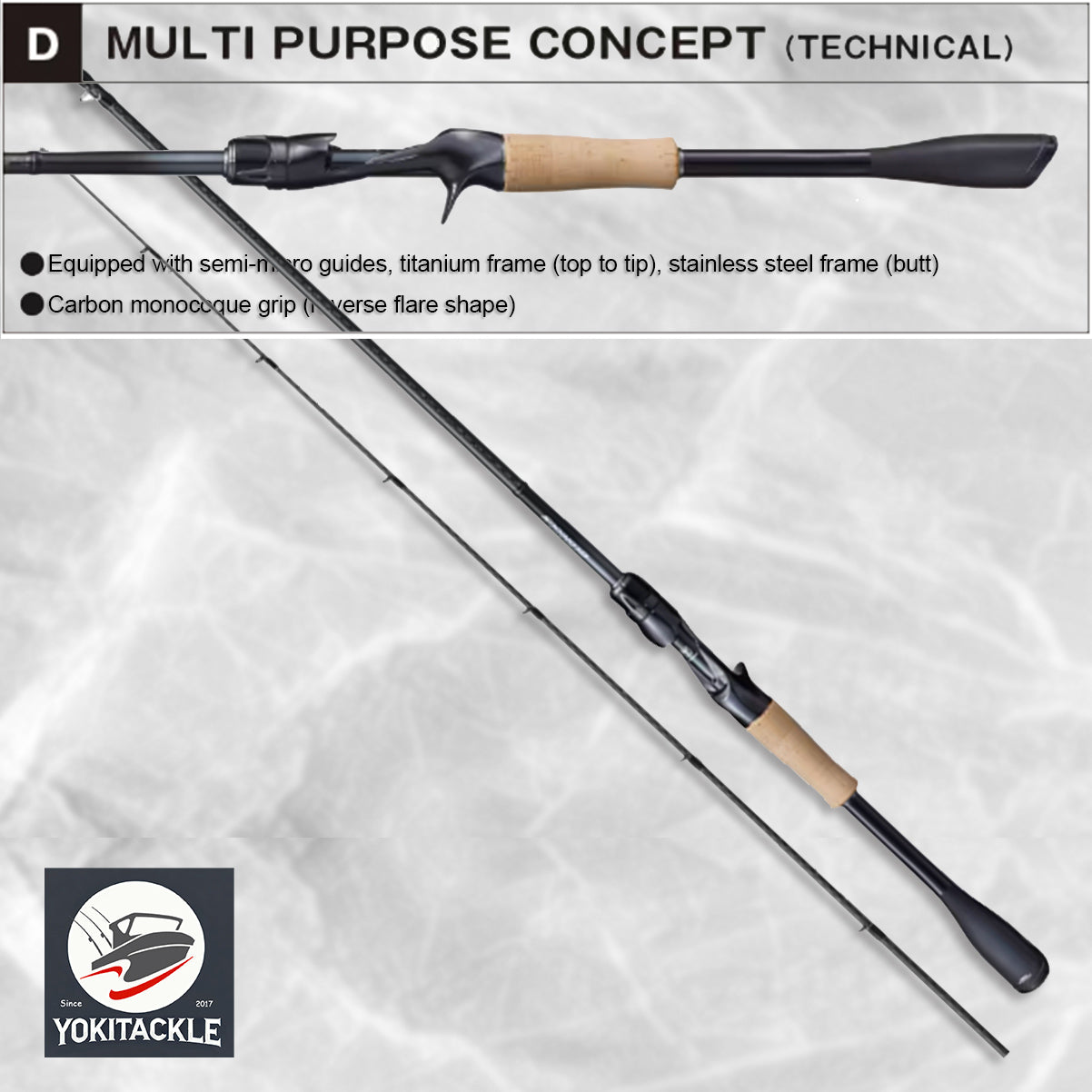 Brand New JACKALL/SHIMANO 21 POISON GLORIOUS 168ML-LM Baitcasting Rod for Bass