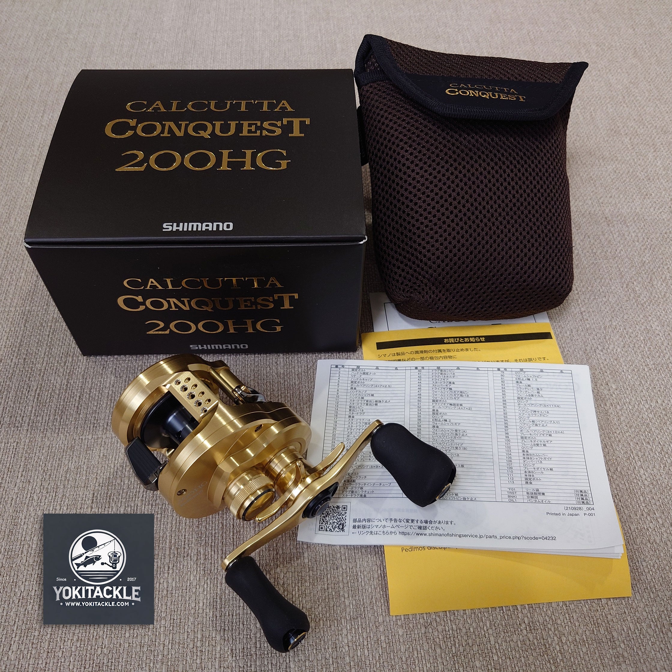 Brand New Shimano 21 CALCUTTA CONQUEST 200HG RIGHT Casting Reel