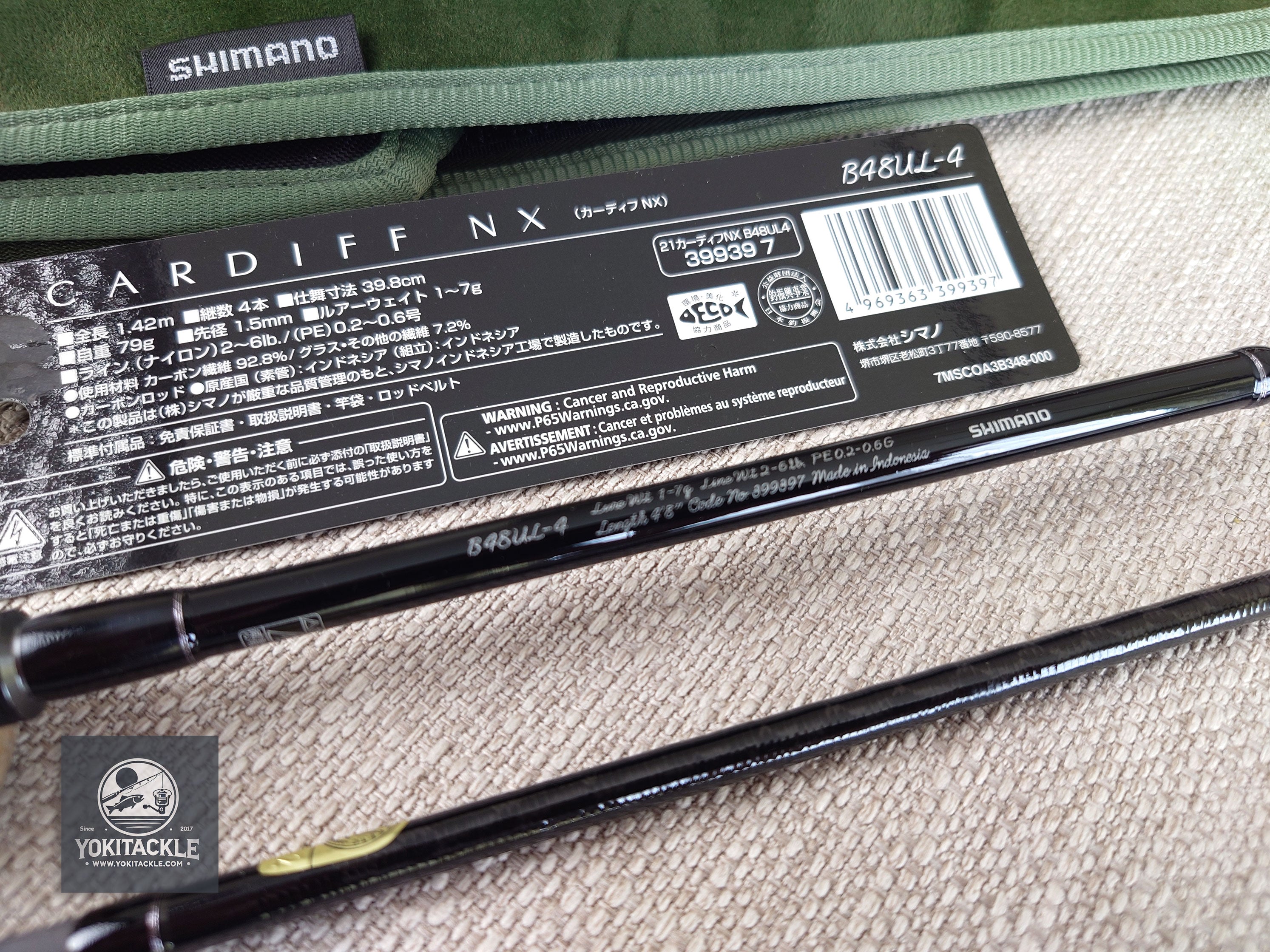 Brand New Shimano 21 Cardiff NX B48UL-4 Baitcasting Rod for Trout