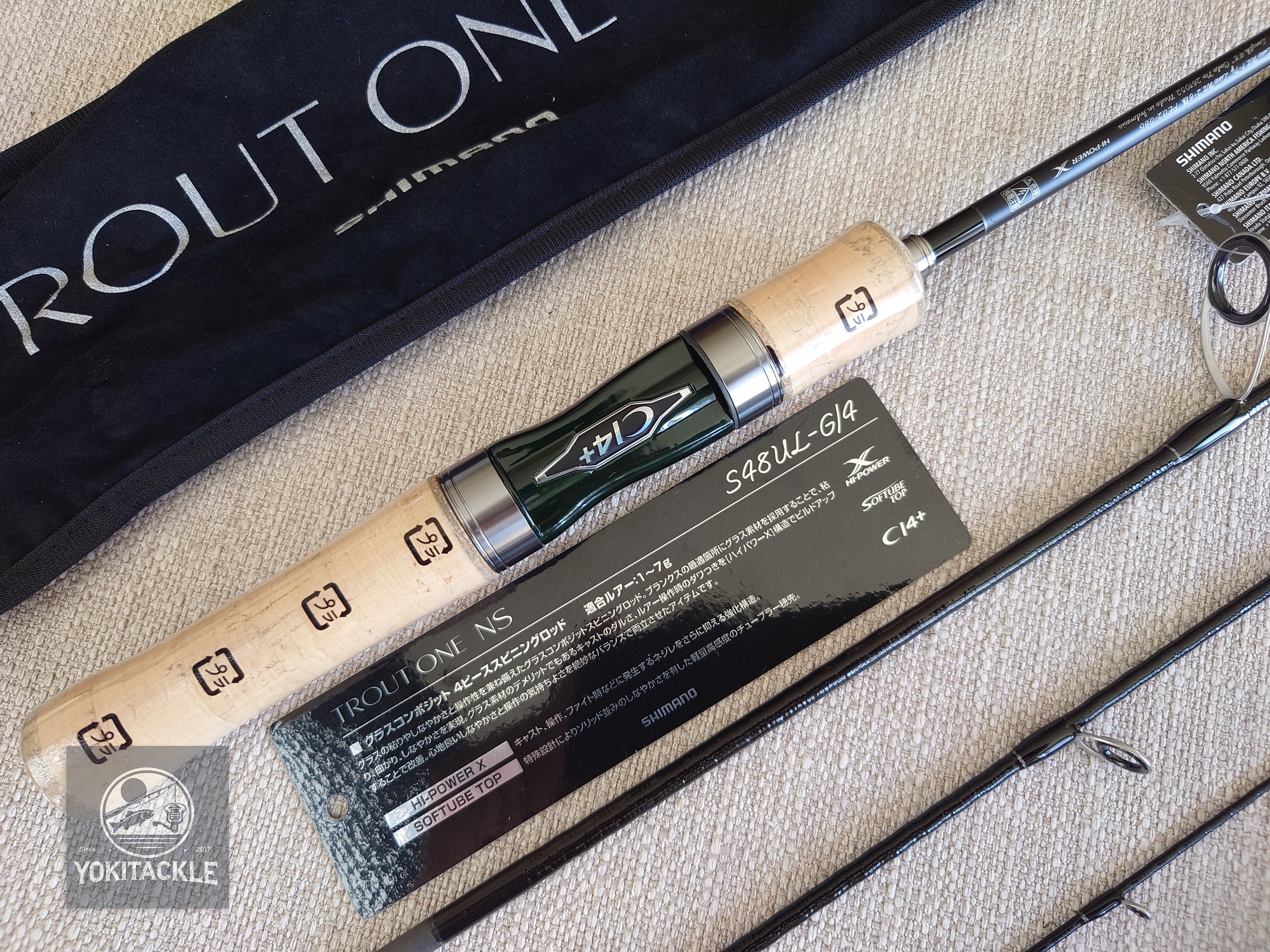 Brand New Shimano 2024 TROUT ONE NS S48UL-G/4 Spinning Rod