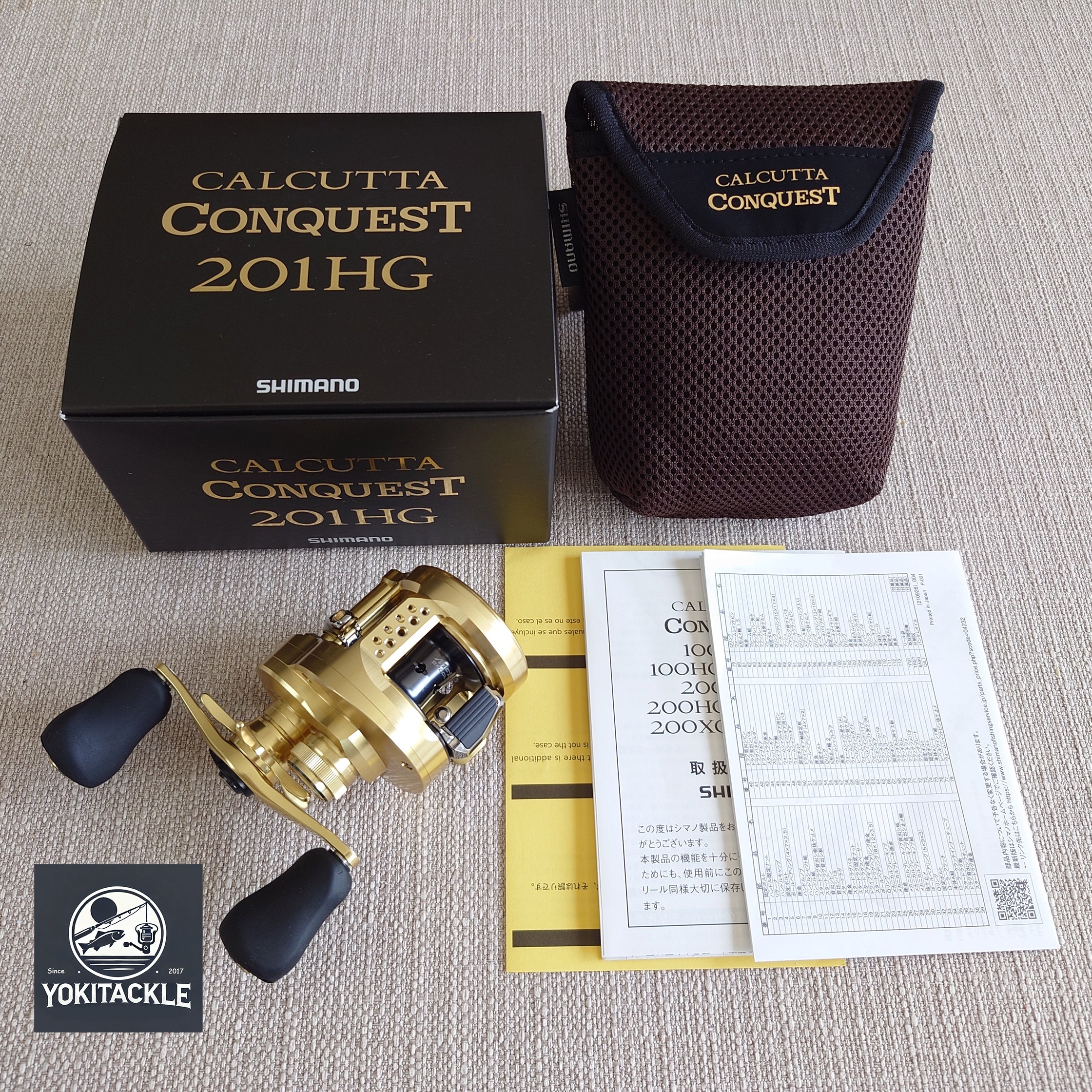 Brand New Shimano 21 CALCUTTA CONQUEST 201HG LEFT Casting Reel