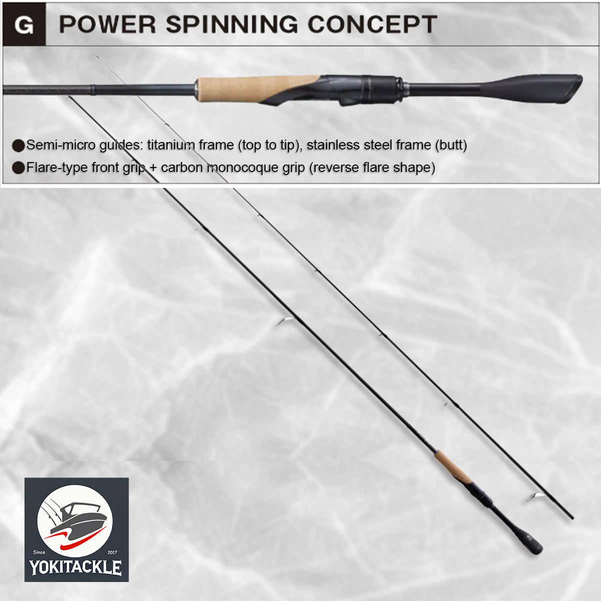 Brand New JACKALL/SHIMANO 21 POISON GLORIOUS 2610L/MH Spinning Rod for Bass