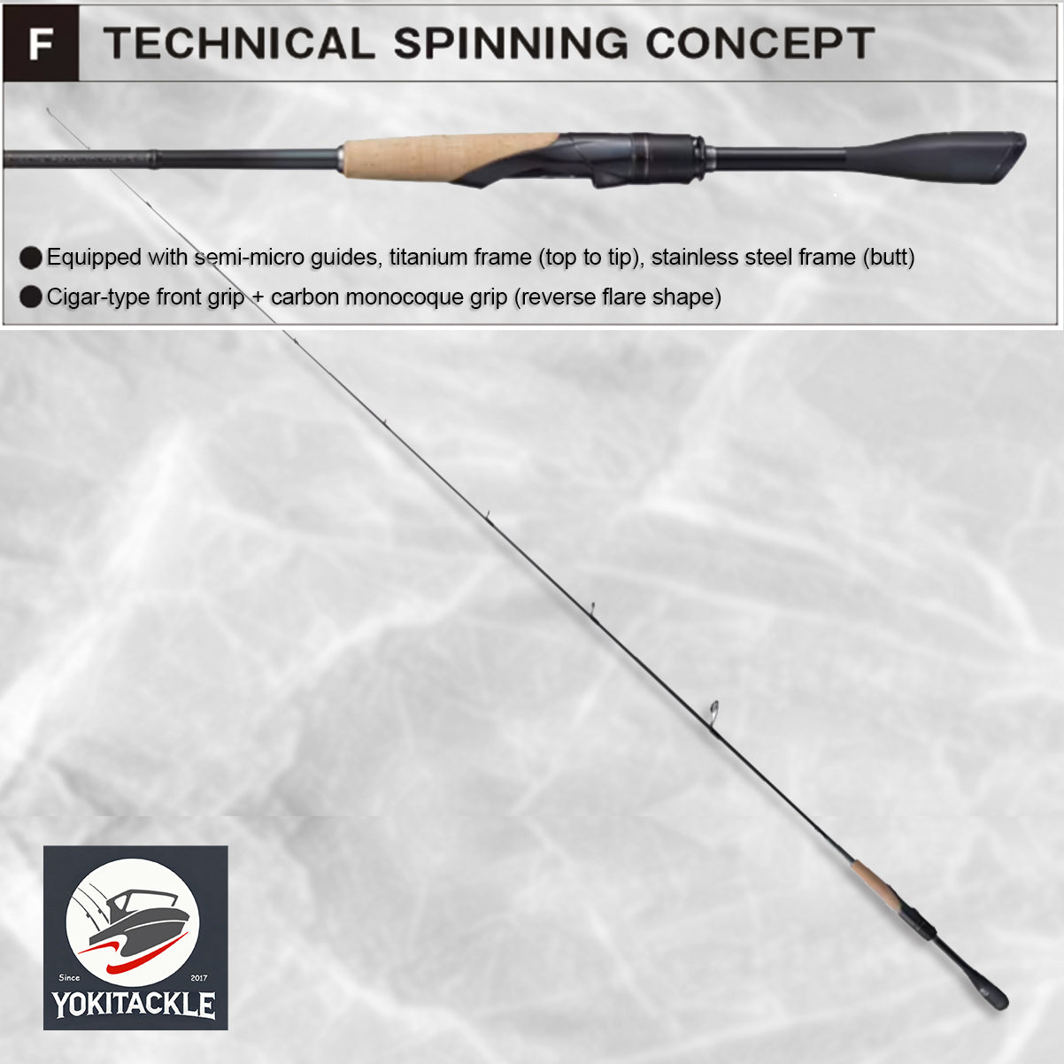 Brand New JACKALL/SHIMANO 21 POISON GLORIOUS 264SUL+ Spinning Rod for Bass