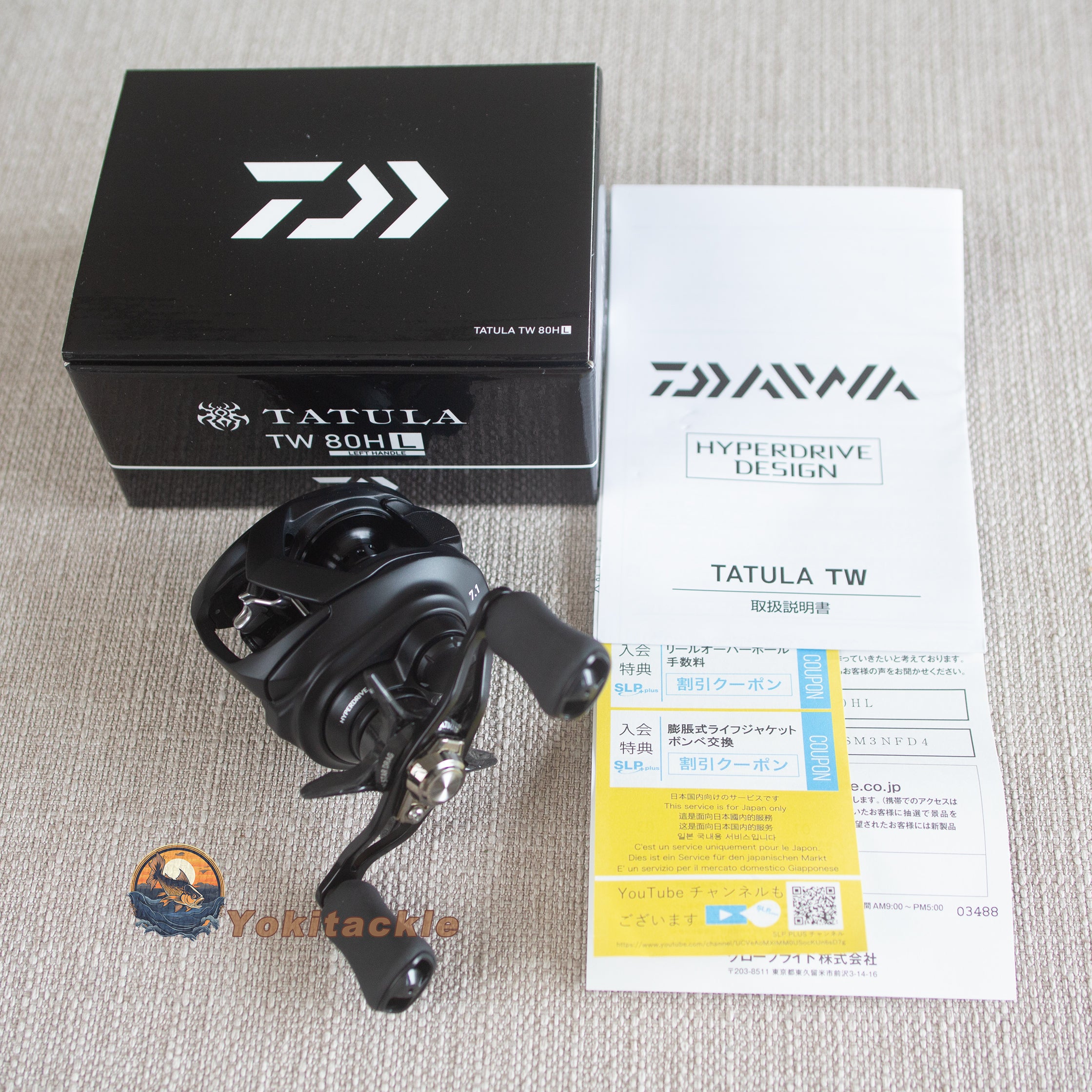 Brand New DAIWA 22 TATULA TW 80HL Bait Reel