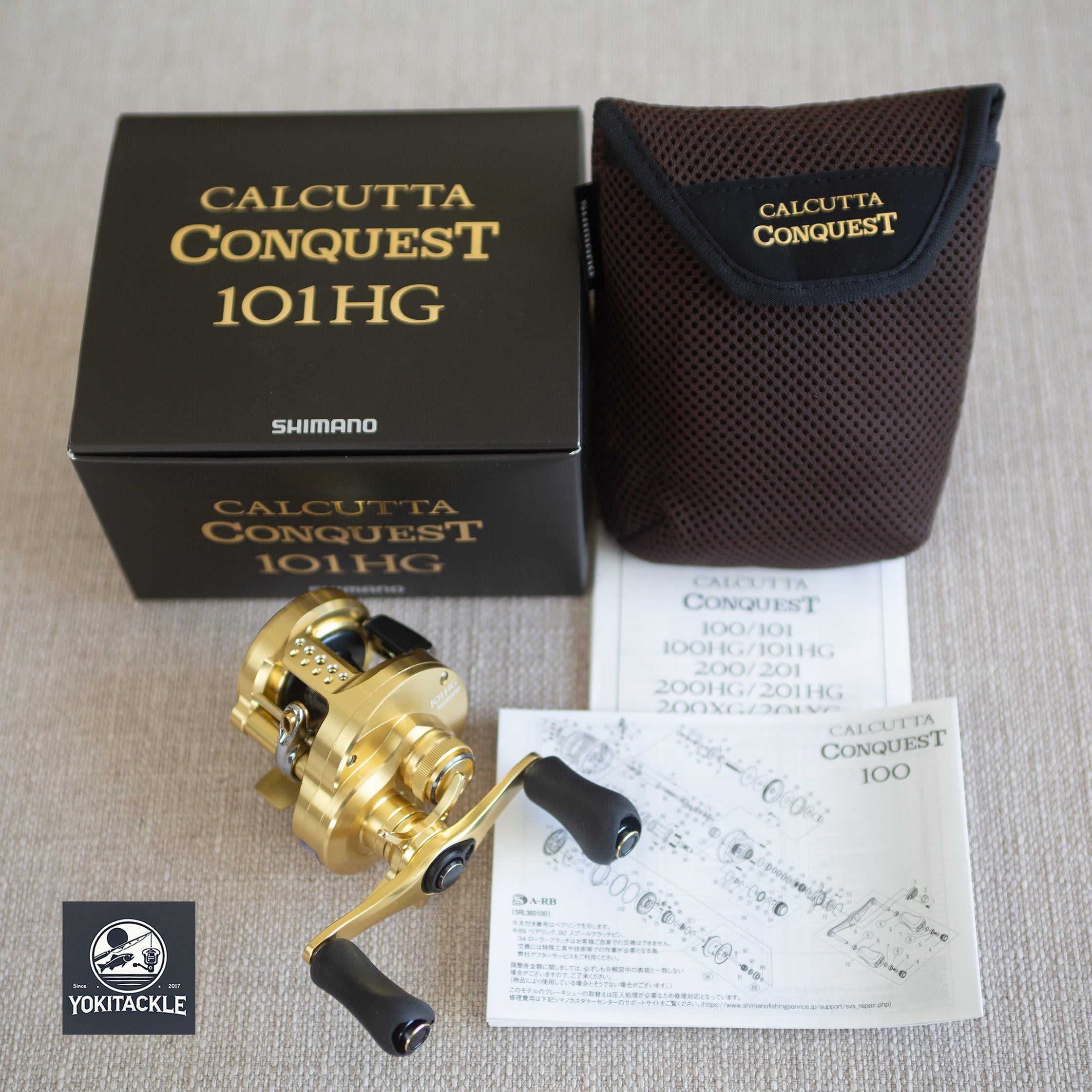 Brand New Shimano 21 CALCUTTA CONQUEST 101HG LEFT Casting Reel
