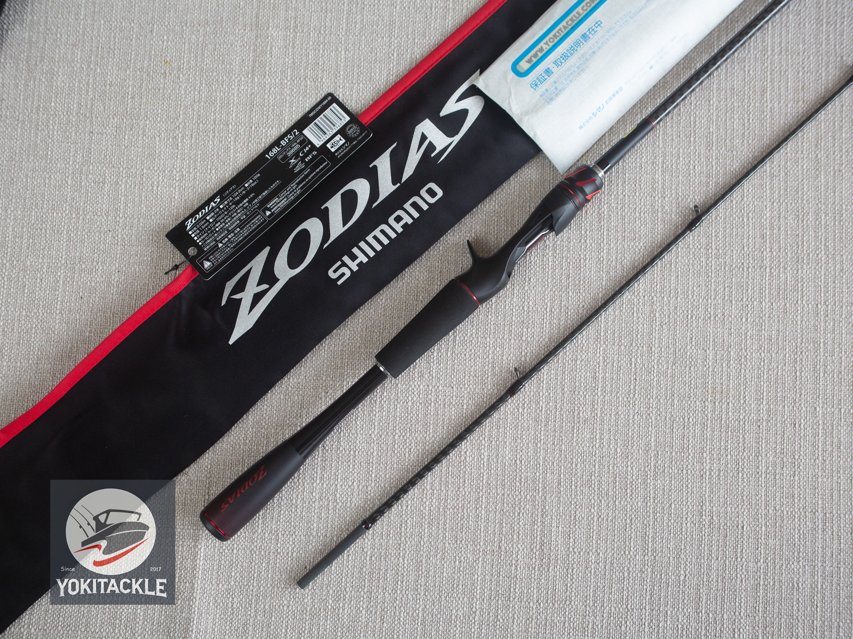 Brand New Shimano 20 Zodias 168L-BFS/2 Baitcasting Rod for Bass