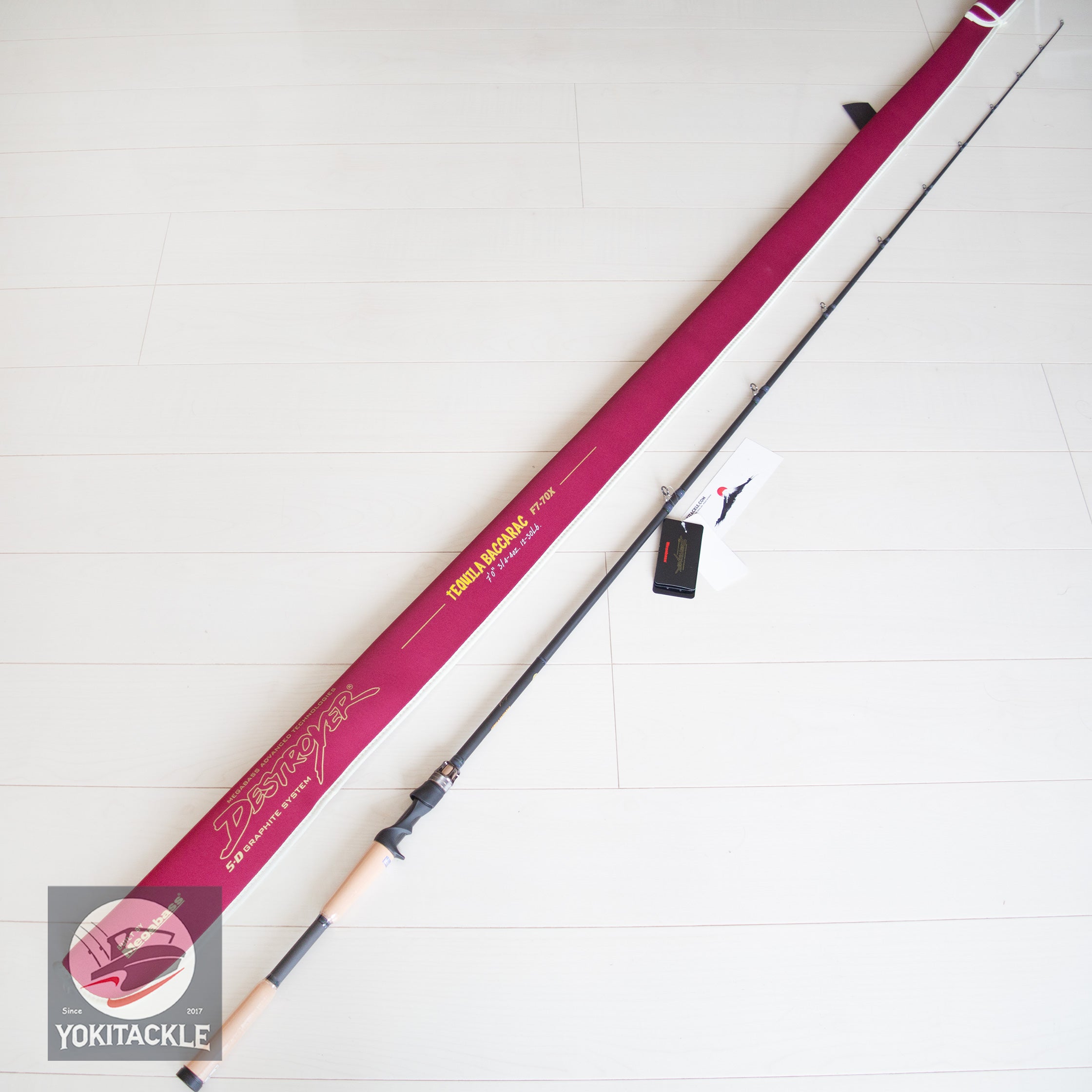 Brand New Megabass DESTROYER TEQUILA BACCARAC F7-70X Baitcasting Rod