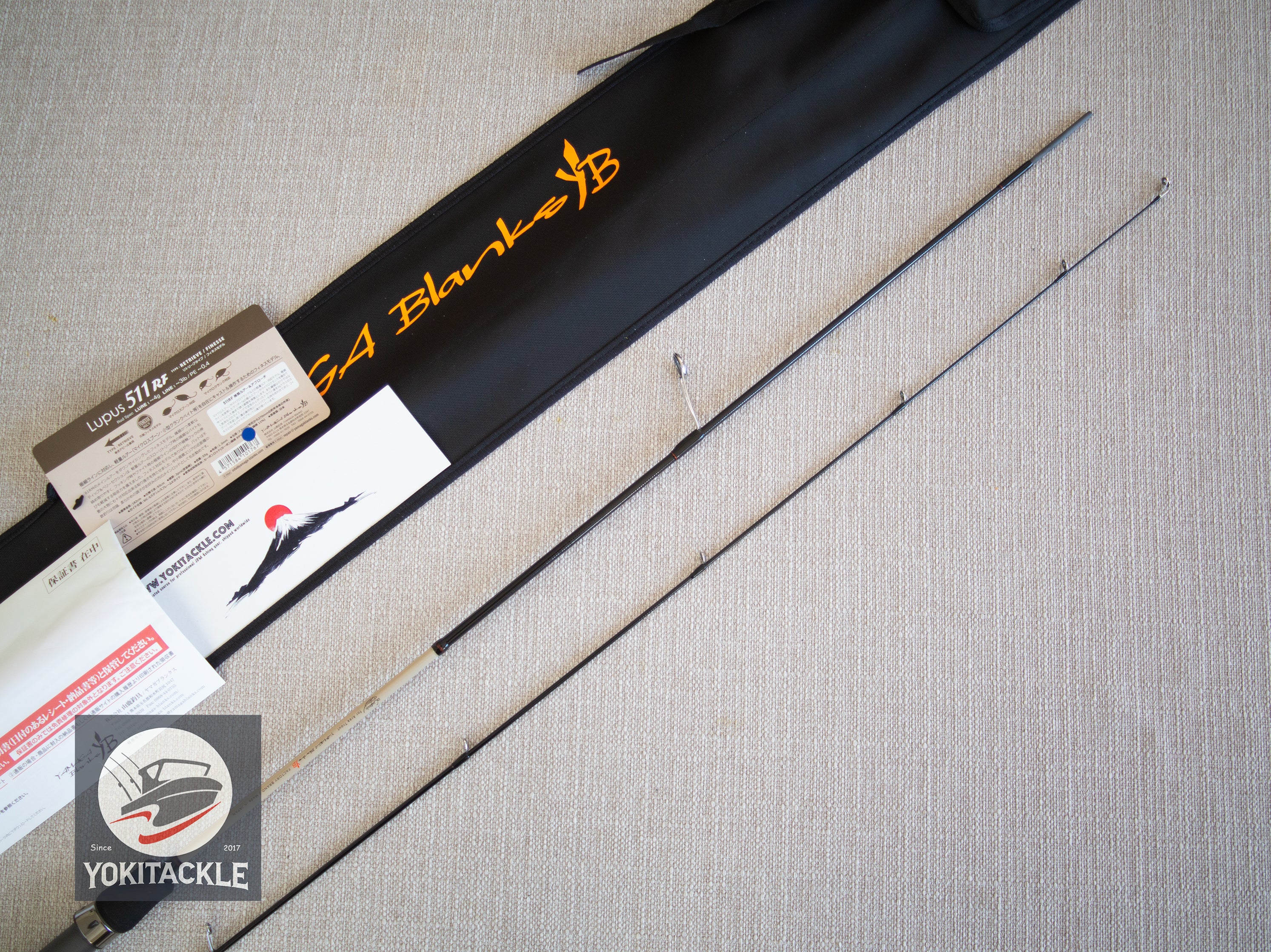 Brand New YAMAGA Blanks 24 Lupus Area 511RF Spinning Rod for Trout