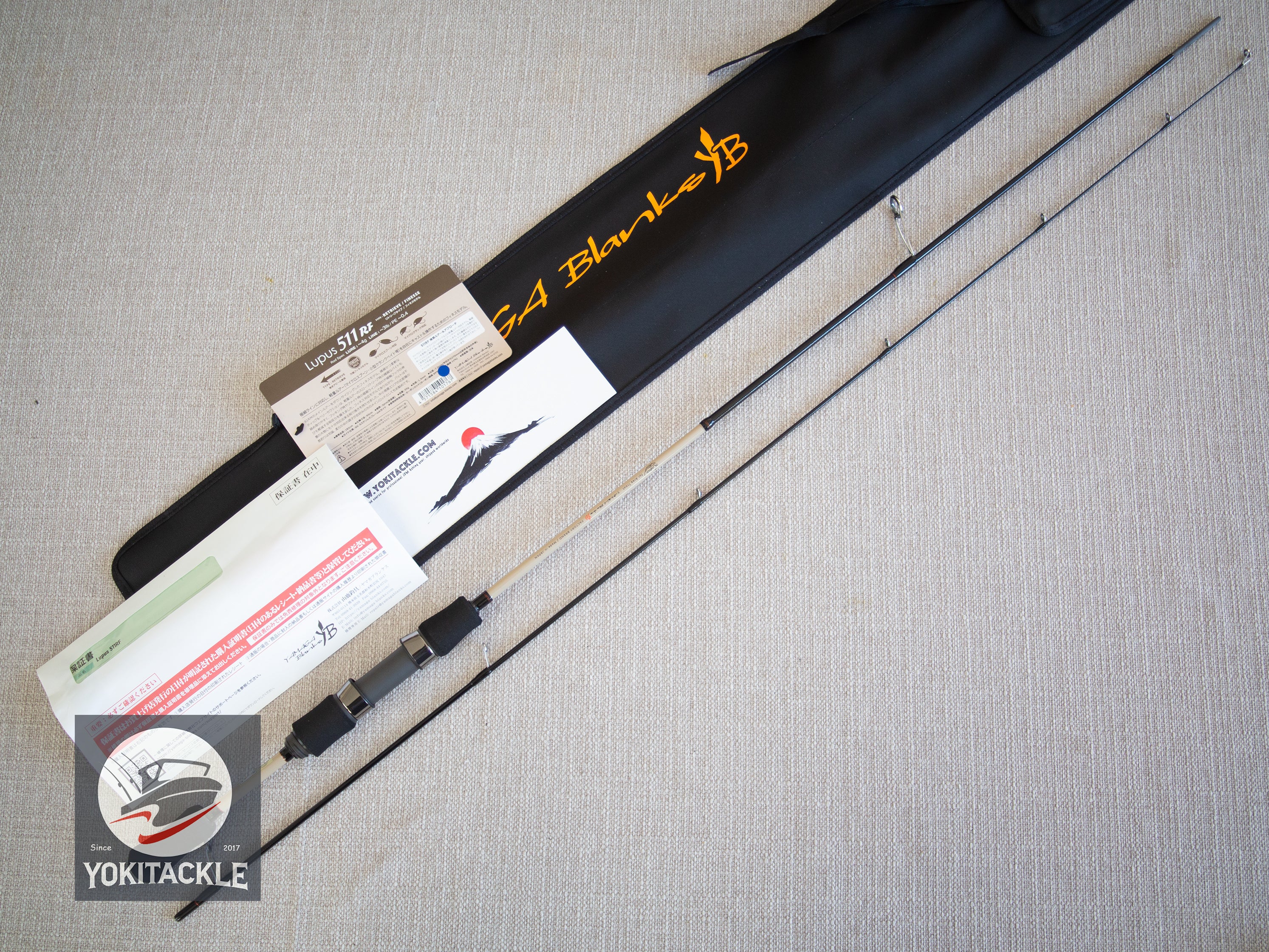 Brand New YAMAGA Blanks 24 Lupus Area 511RF Spinning Rod for Trout