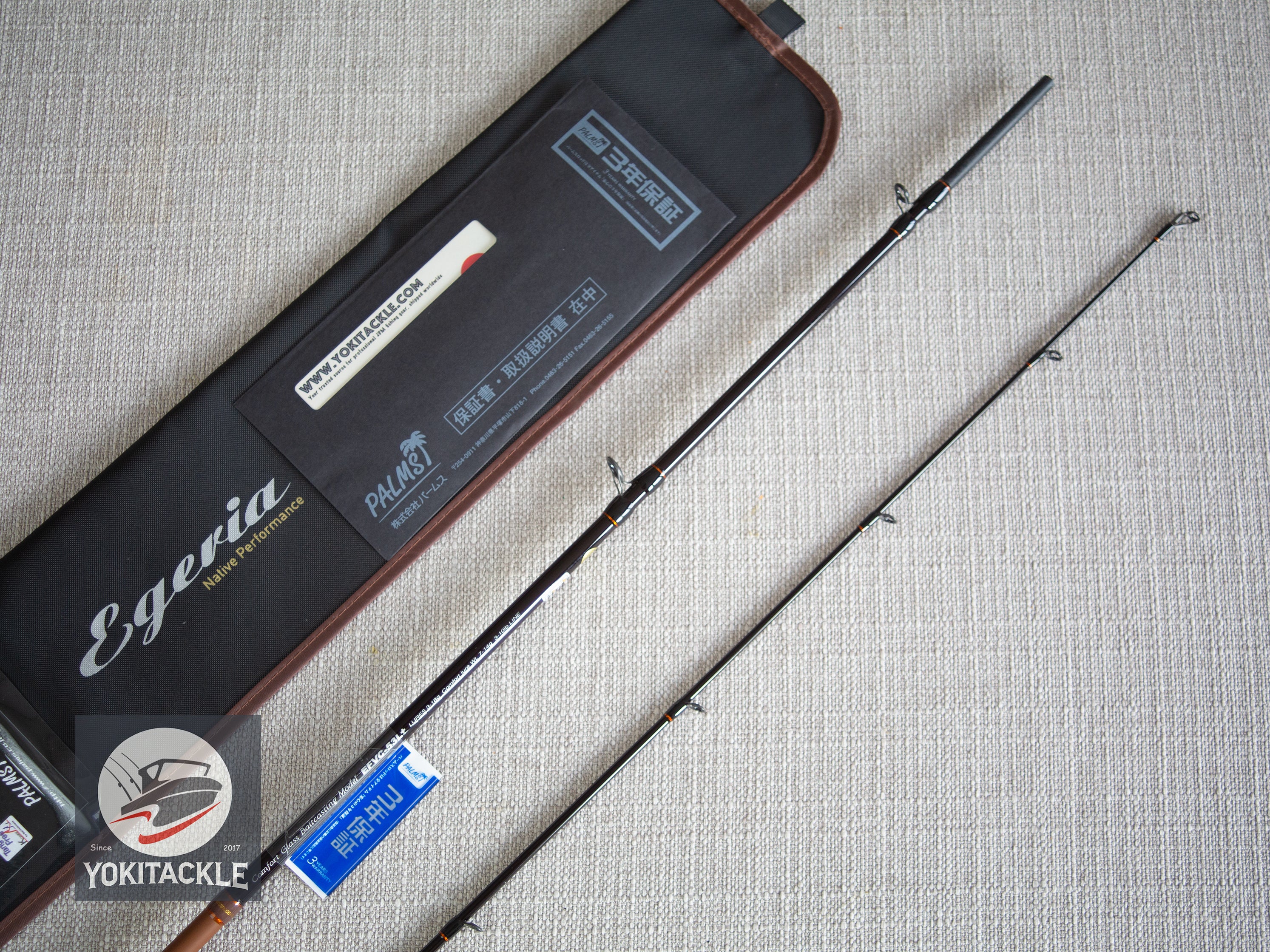 Brand New PALMS Egeria NATIVE PERFORMANCE EFVC-53L+ Comfort Glass Baitcasting Rod