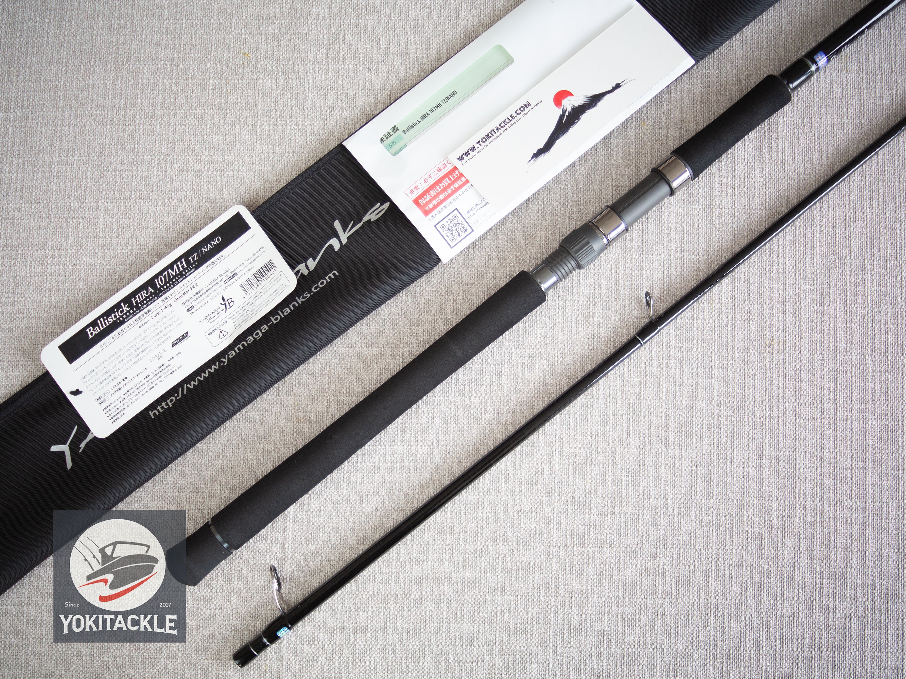 Brand New YAMAGA Blanks Ballistick HIRA TZ NANO 107MH Spinning Rod