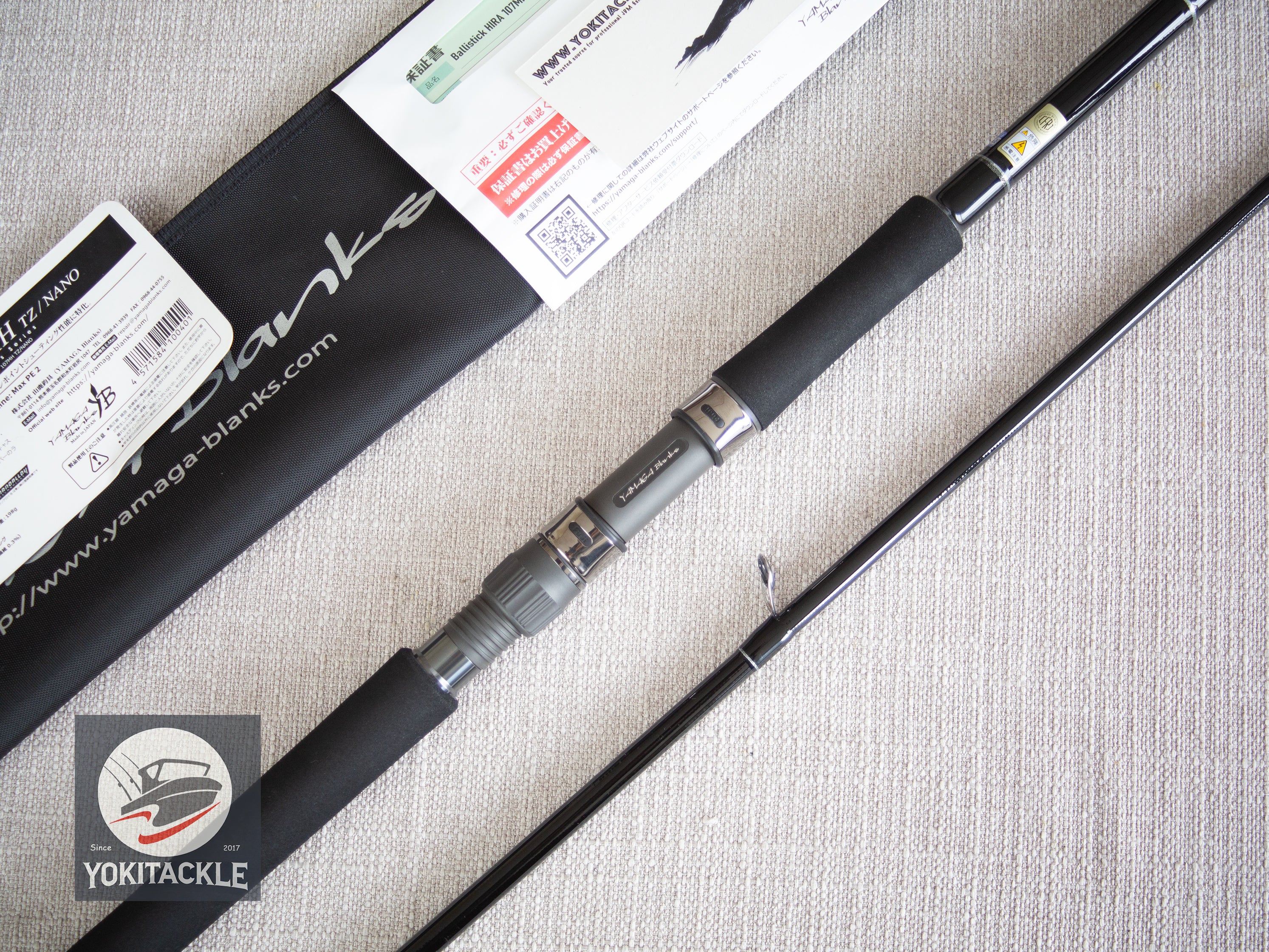 Brand New YAMAGA Blanks Ballistick HIRA TZ NANO 107MH Spinning Rod