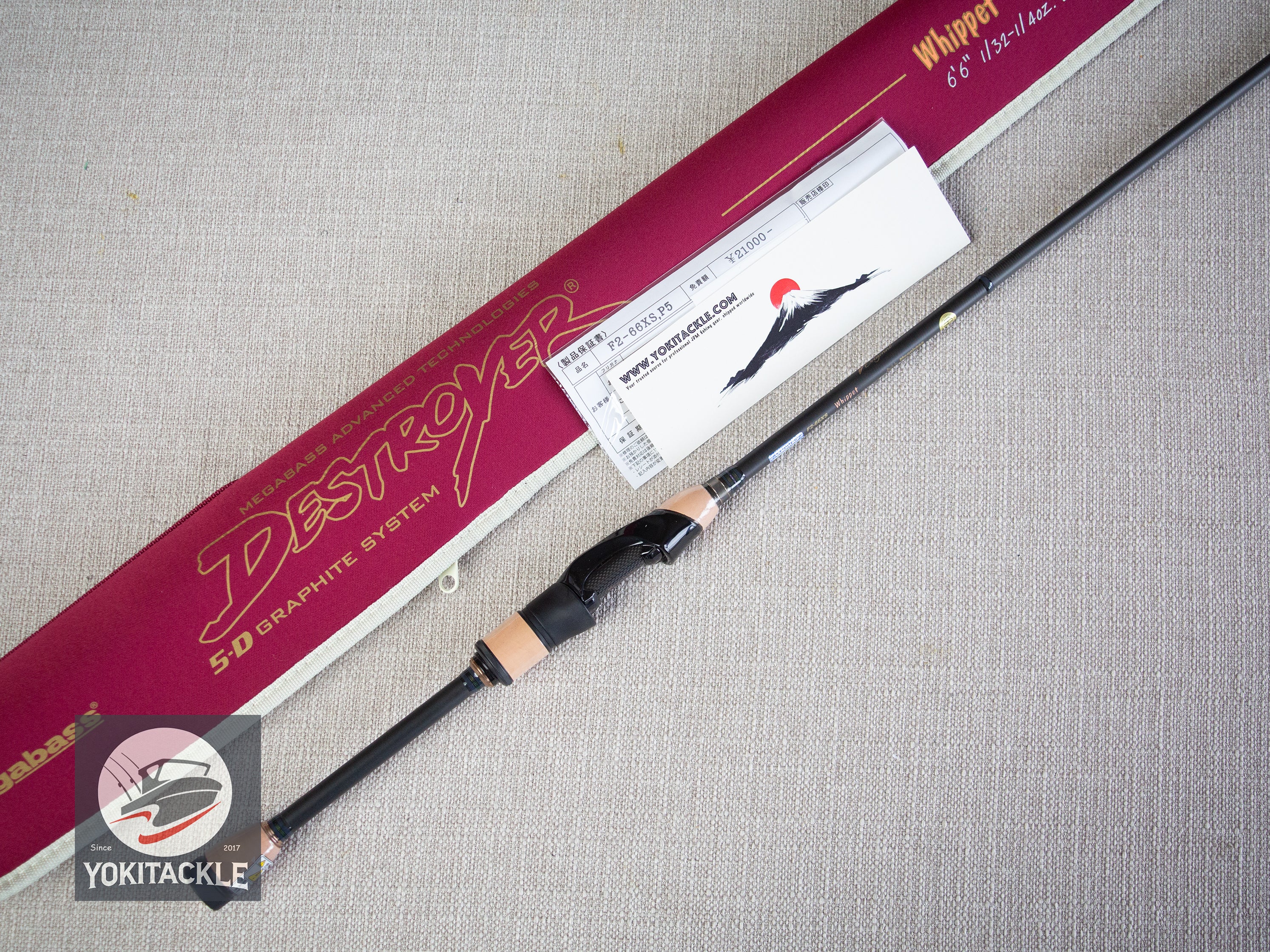 Brand New Megabass DESTROYER SP P5 F2-66XS Whippet Spinning Rod for Bass