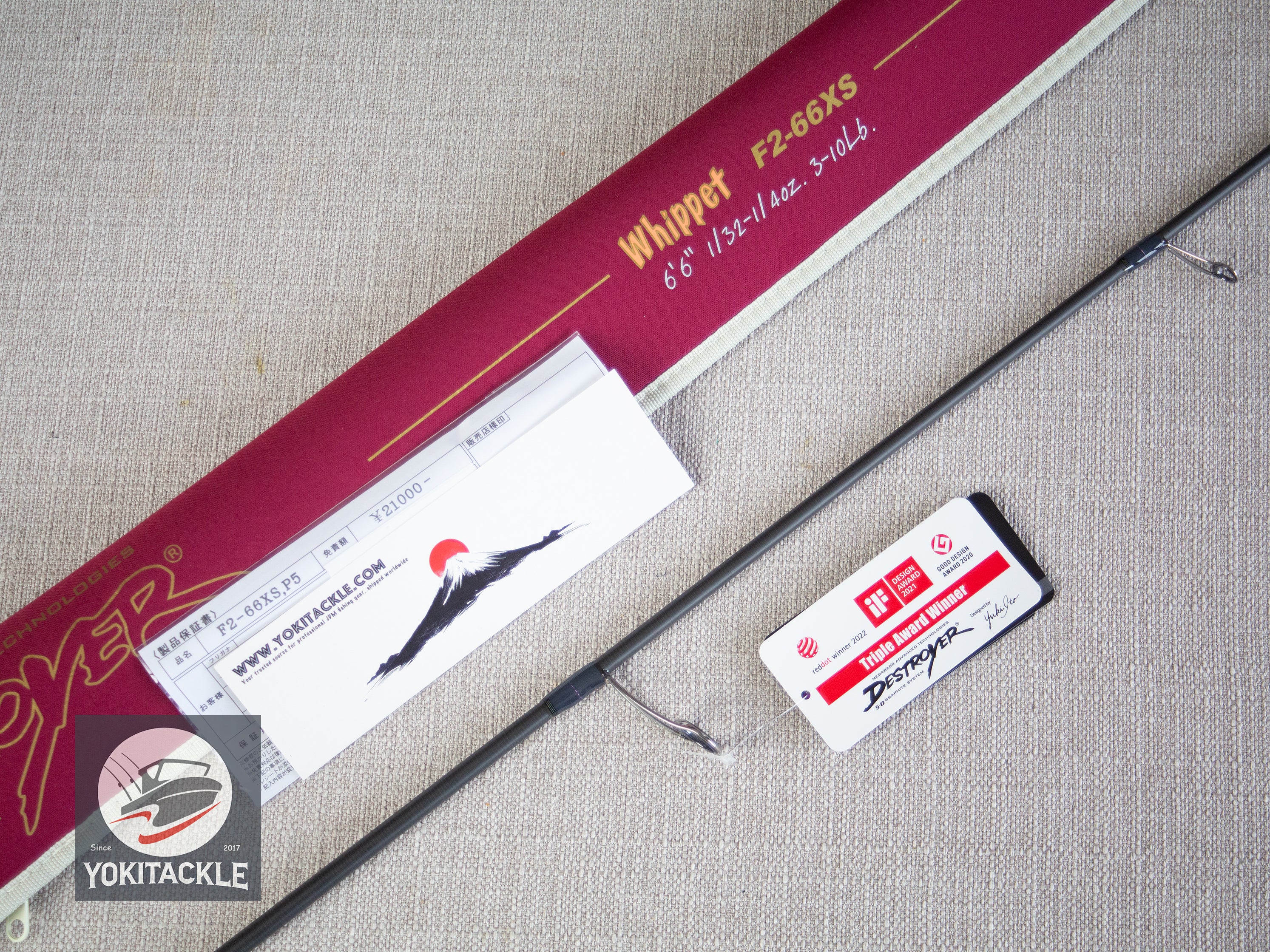 Brand New Megabass DESTROYER SP P5 F2-66XS Whippet Spinning Rod for Bass