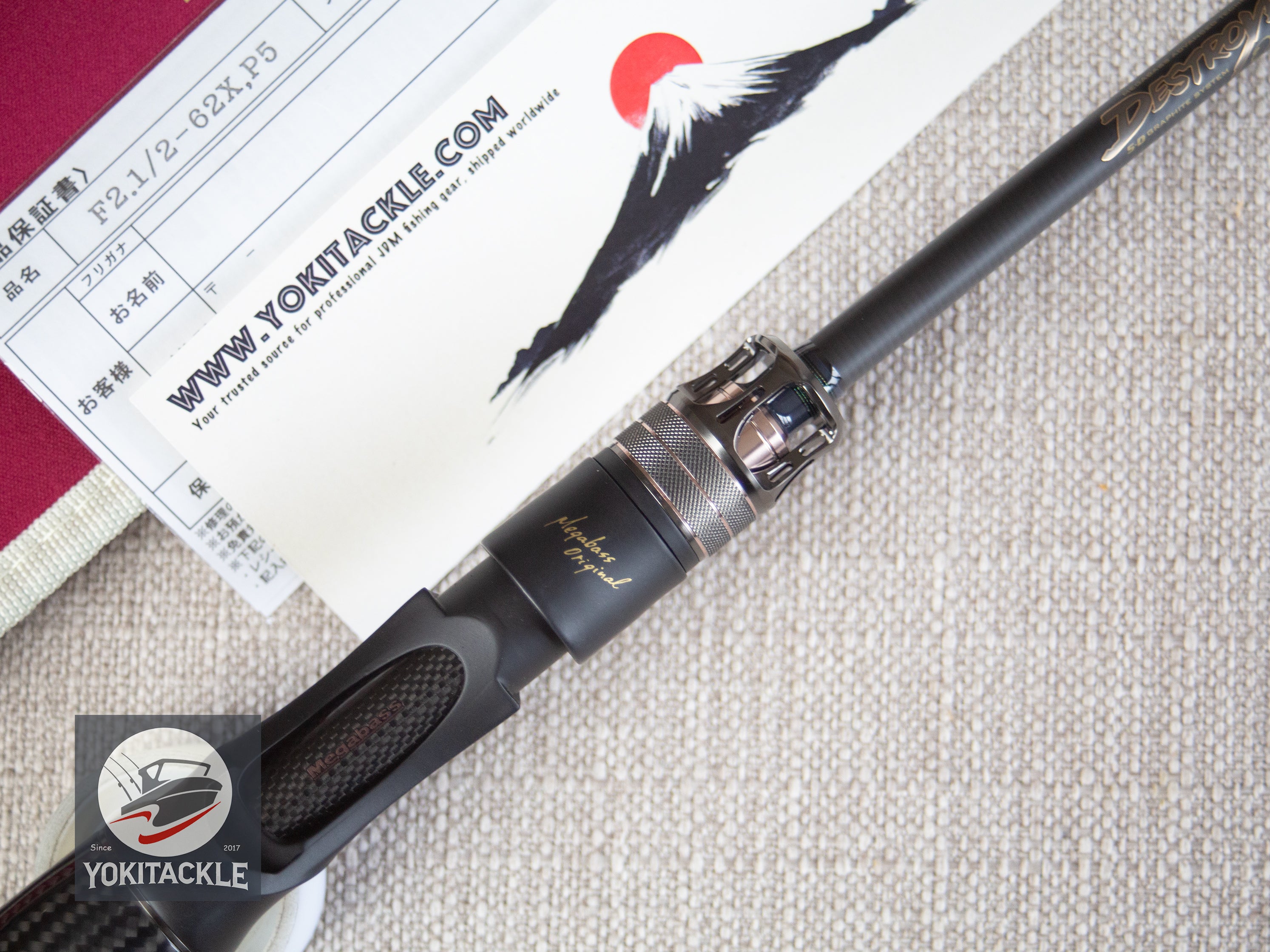 Brand New Megabass DESTROYER F2.1/2-62X GRAVEL CODE Baitcasting Rod