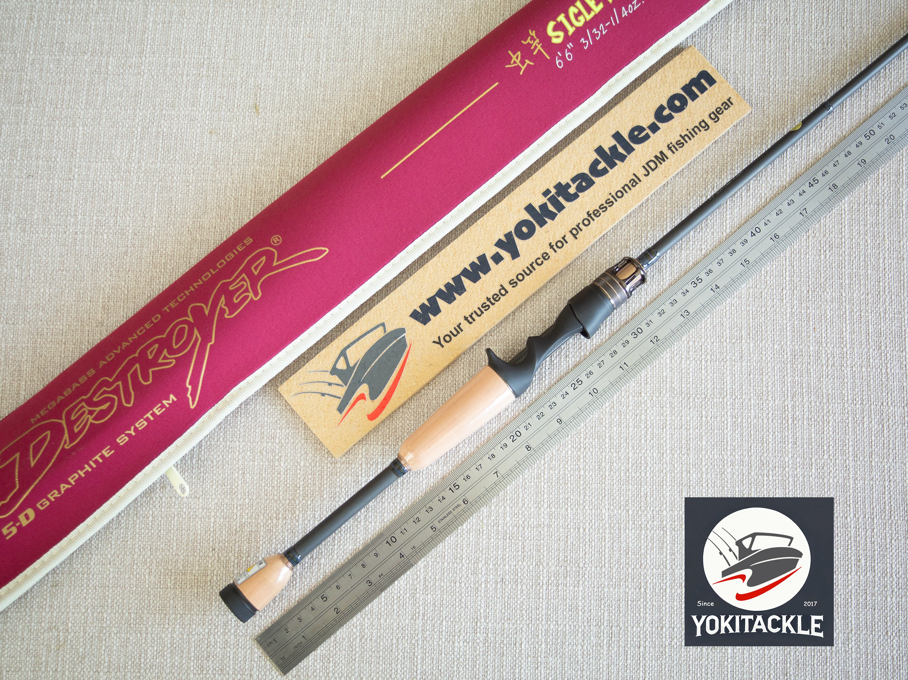 Brand New Megabass DESTROYER Fost-66X Insect Rod SIGLETT Baitcasting Rod