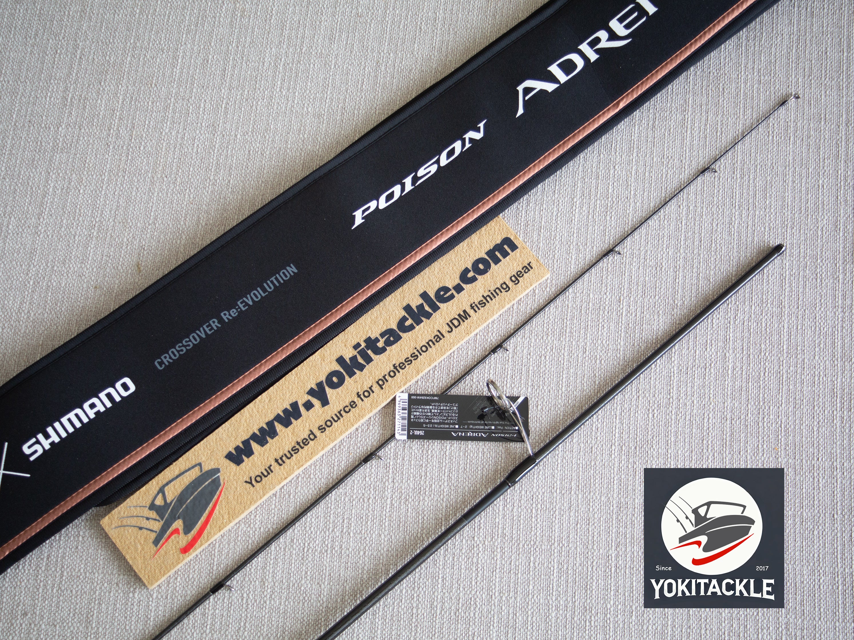 Brand New Shimano JACKALL 24 Poison Adrena 264UL-2 Spinning rod
