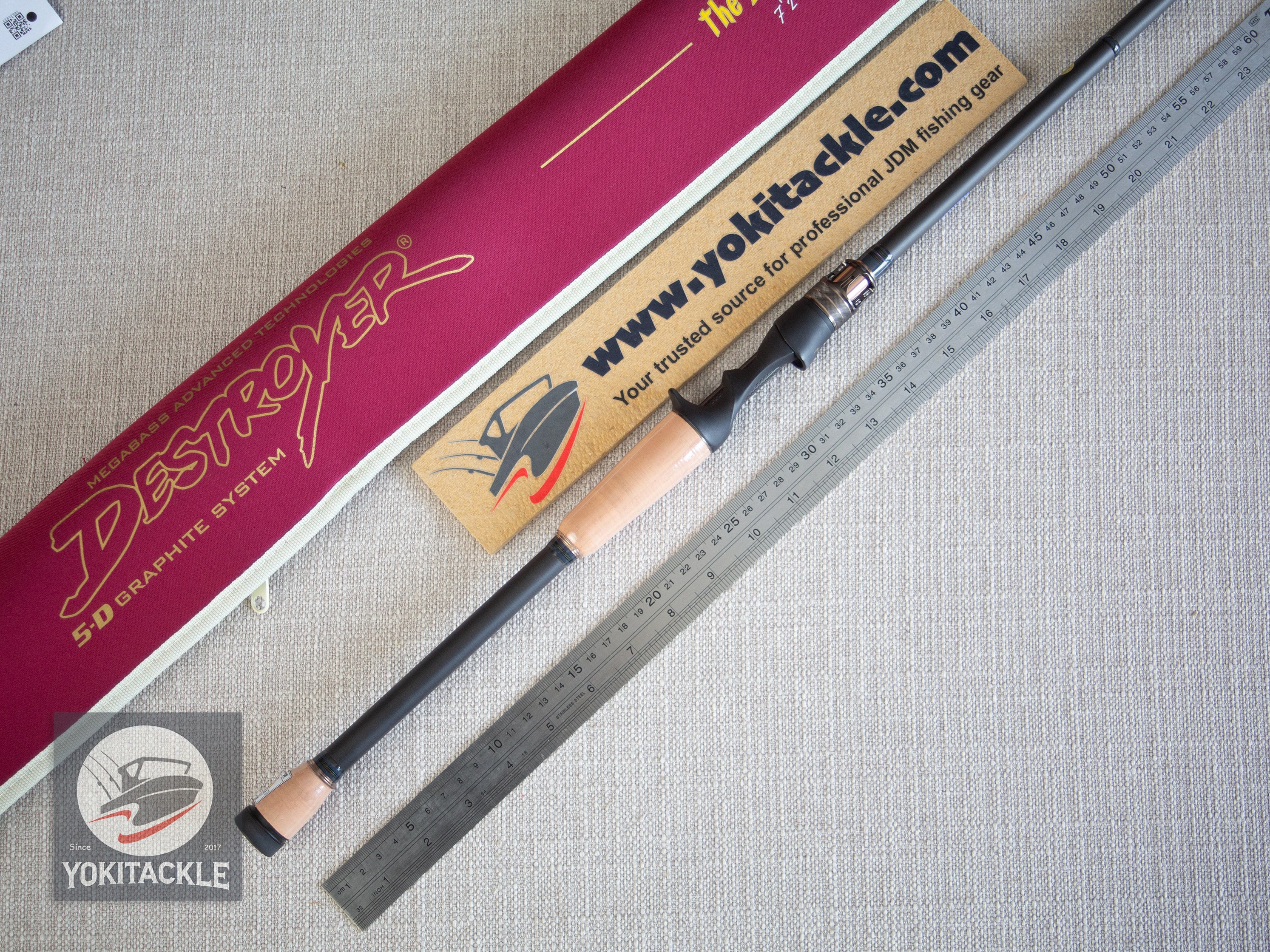 Brand New Megabass DESTROYER F5.1/2-72X The X-Bites Baitcasting Rod