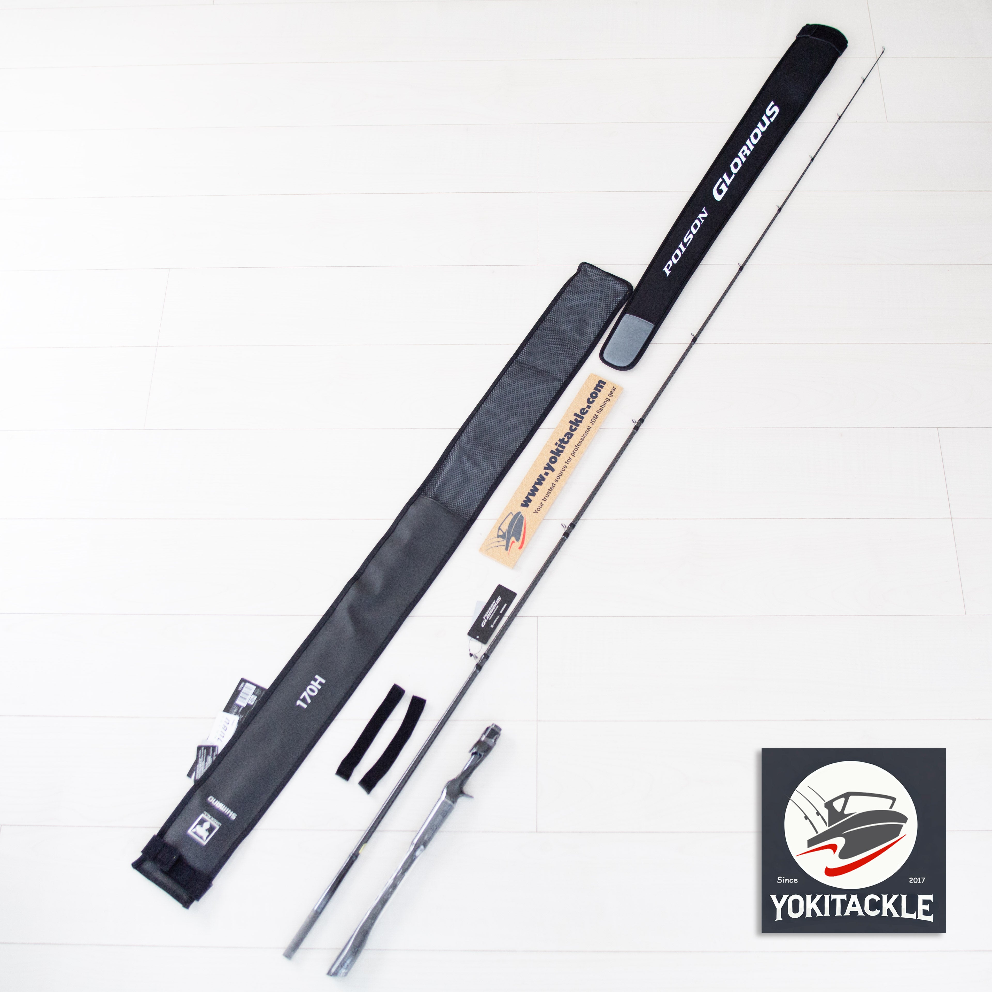 Brand New JACKALL/SHIMANO 21 POISON GLORIOUS 170H Baitcasting Rod for Bass