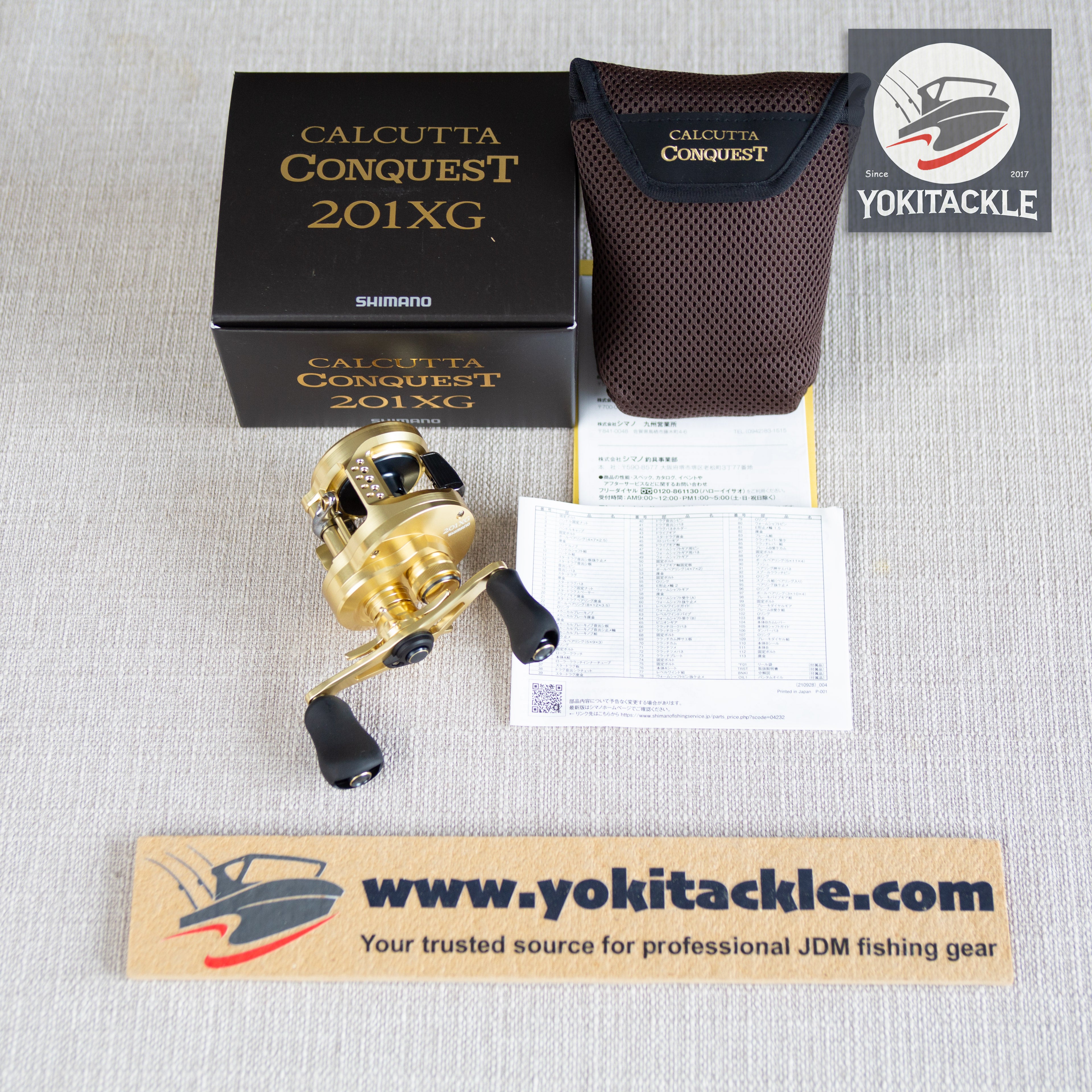 Brand New Shimano 21 CALCUTTA CONQUEST 201XG LEFT Casting Reel