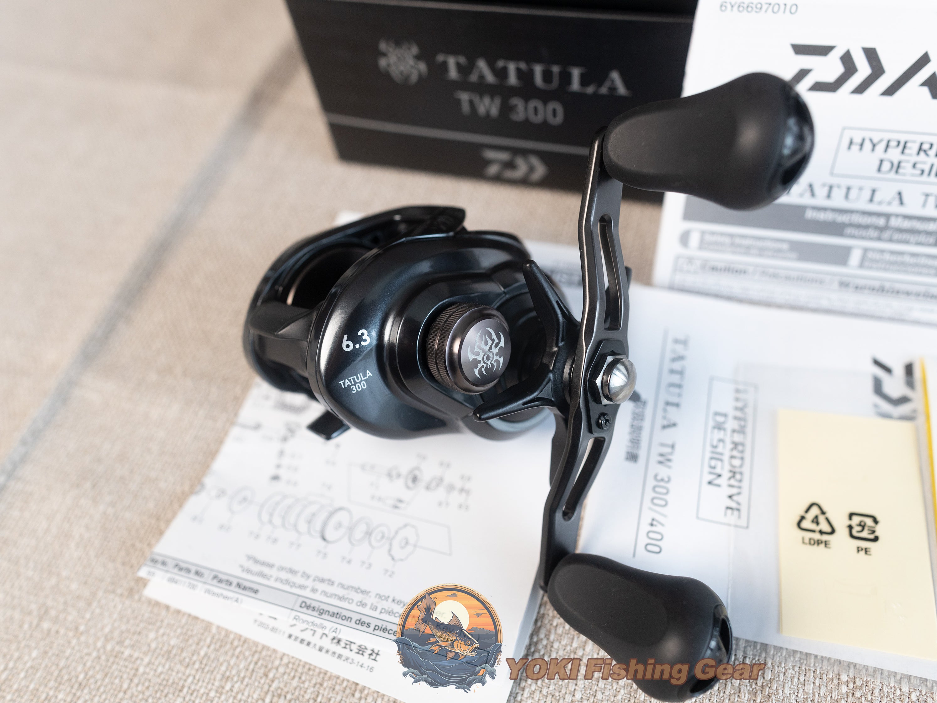 Brand New Daiwa 21 TATULA TW 300 6.3 Right Reel