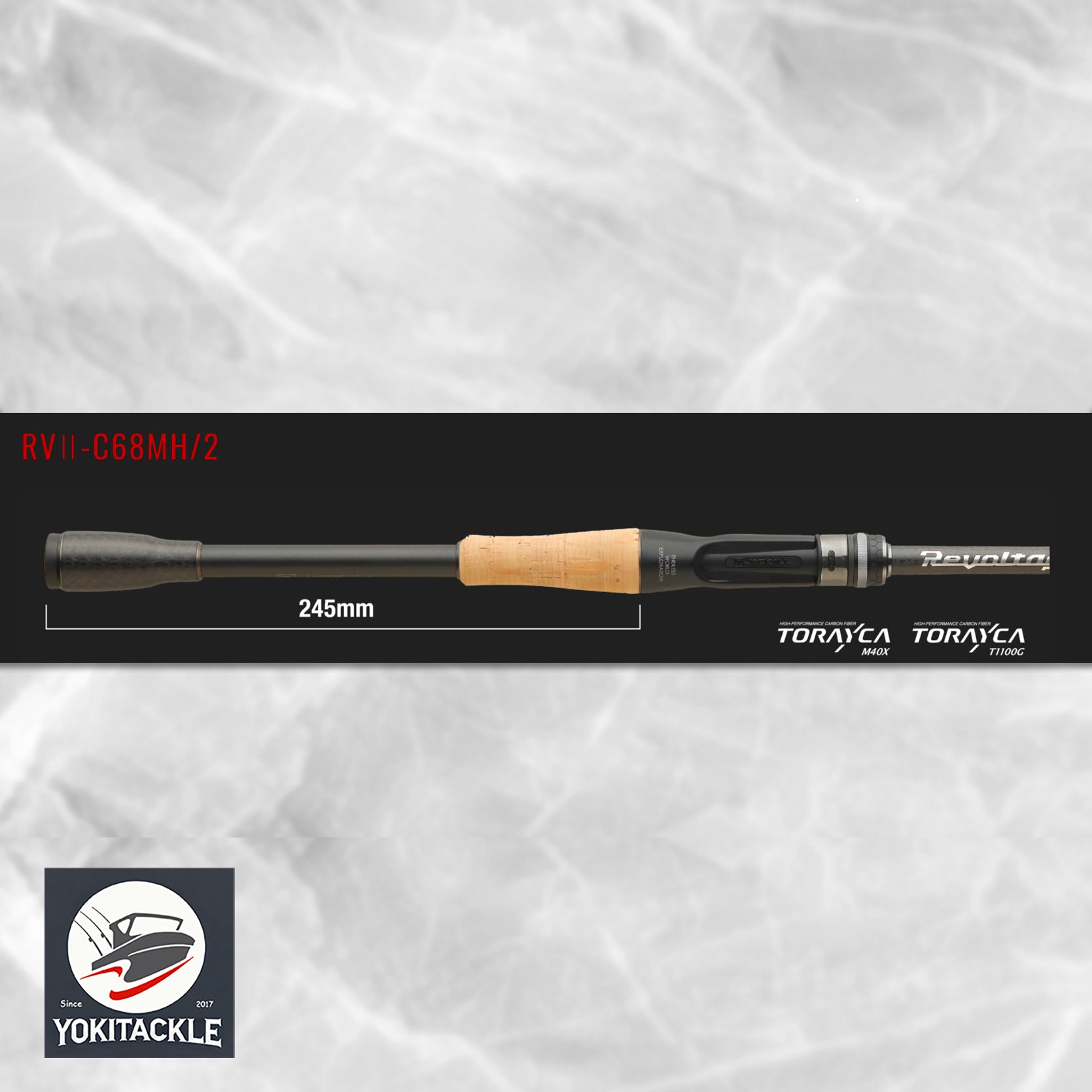 Jackall Revoltage RVII-C68MH-2 2pc Baitcasting Rod Medium Heavy Power Bass