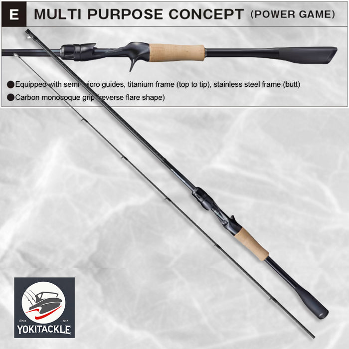 JACKALL/SHIMANO 21 POISON GLORIOUS 1610MH Baitcasting Rod for Bass