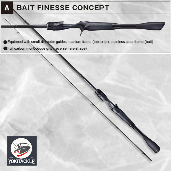 JACKALL/SHIMANO 21 POISON GLORIOUS 1610ML-BFS Baitcasting Rod for Bass