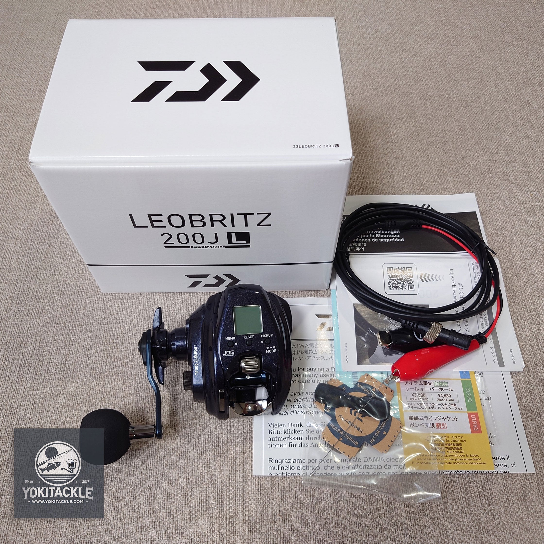 Daiwa 23 LEOBRITZ 200JL Electric Reel English PDF User Manual Free shipping