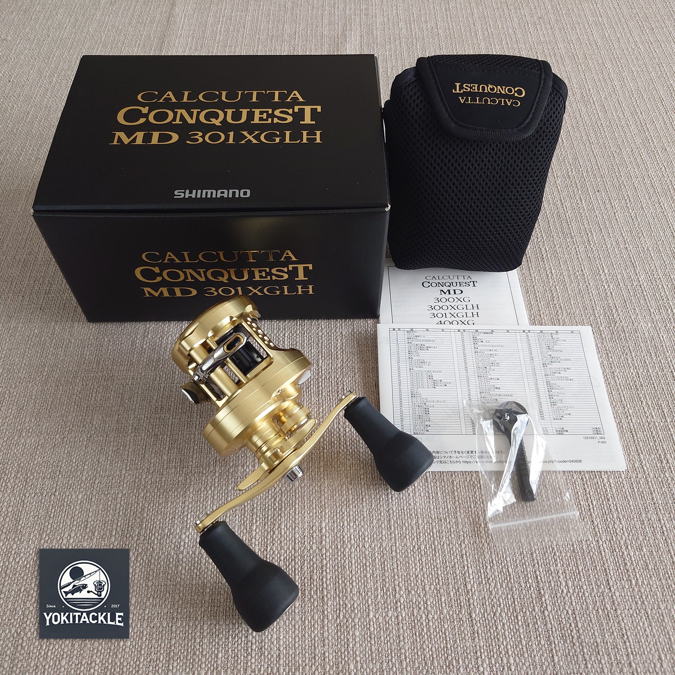 Brand New Shimano 23 CALCUTTA CONQUEST MD 301XGLH Baitcasting Reel