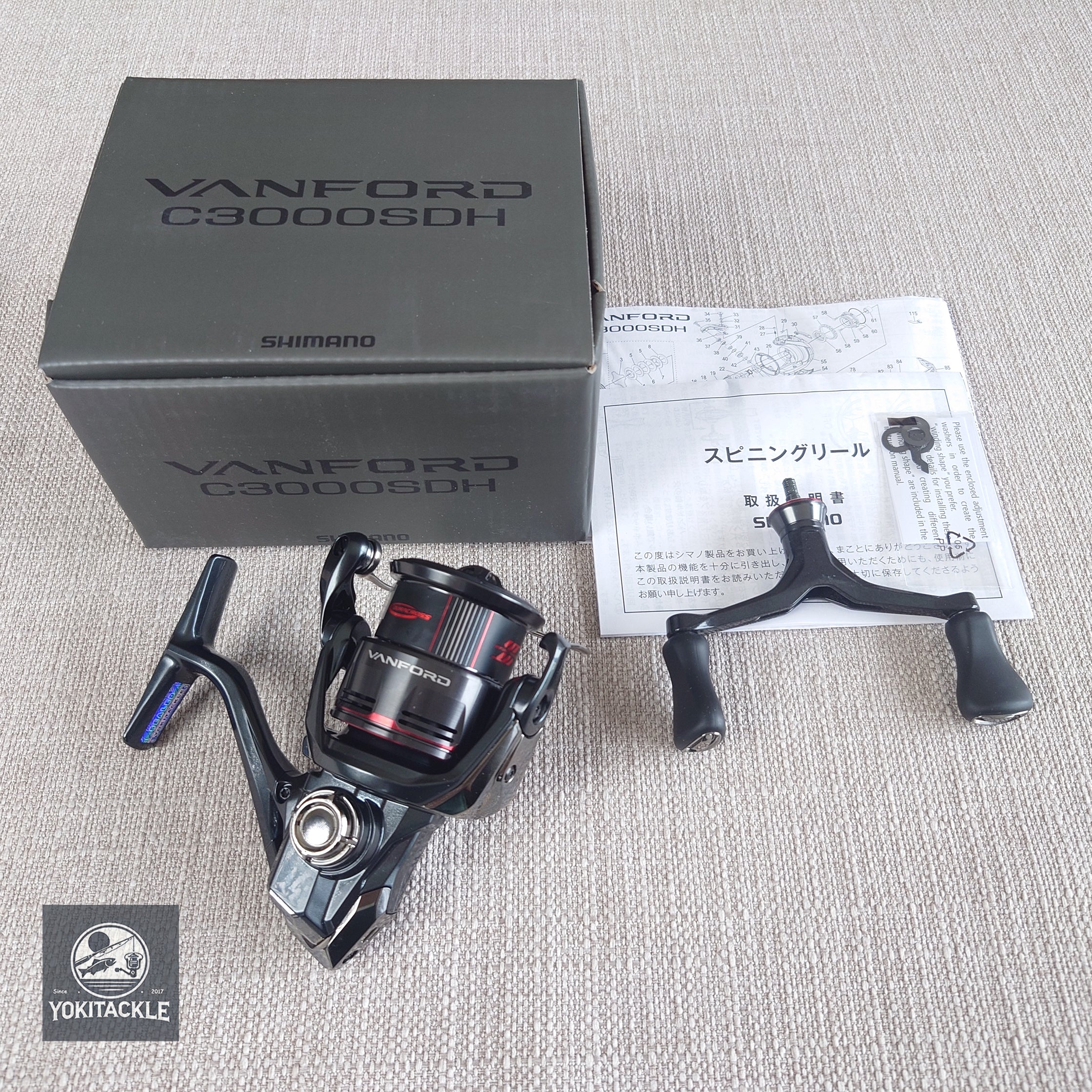 Shimano 24 VANFORD C3000SDH Spinning Reel Gear5.1 Double