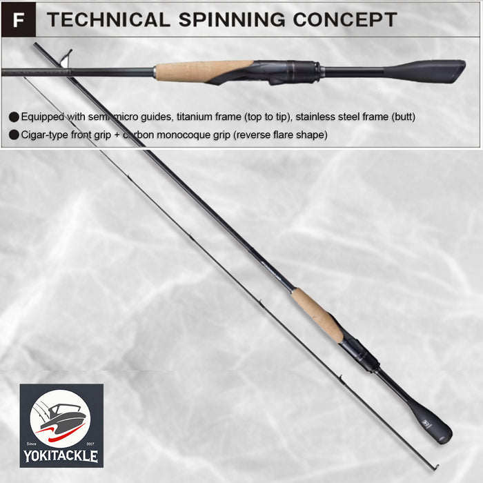 JACKALL/SHIMANO 21 POISON GLORIOUS 267UL+ Spinning Rod for Bass