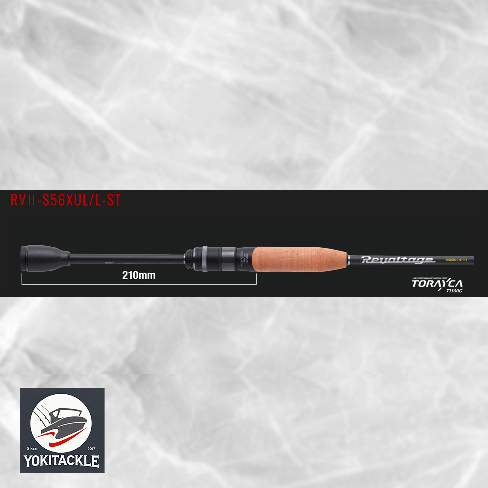 Jackall Revoltage RVII-S56XUL-L-ST Spinning Rod XUL Finesse Bass Fishing