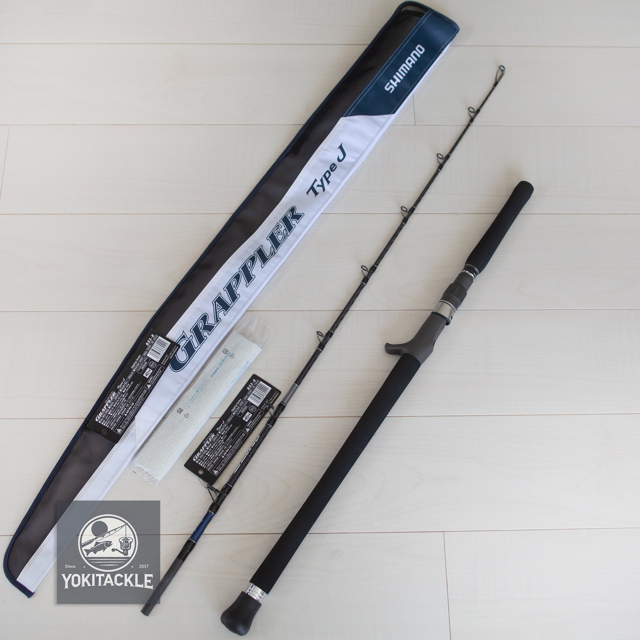 pole rod shimano Shimano GRAPPLER Type-J B53-8 Baitcasting Rod – YOKI Tackle Fishing Gear Emporium