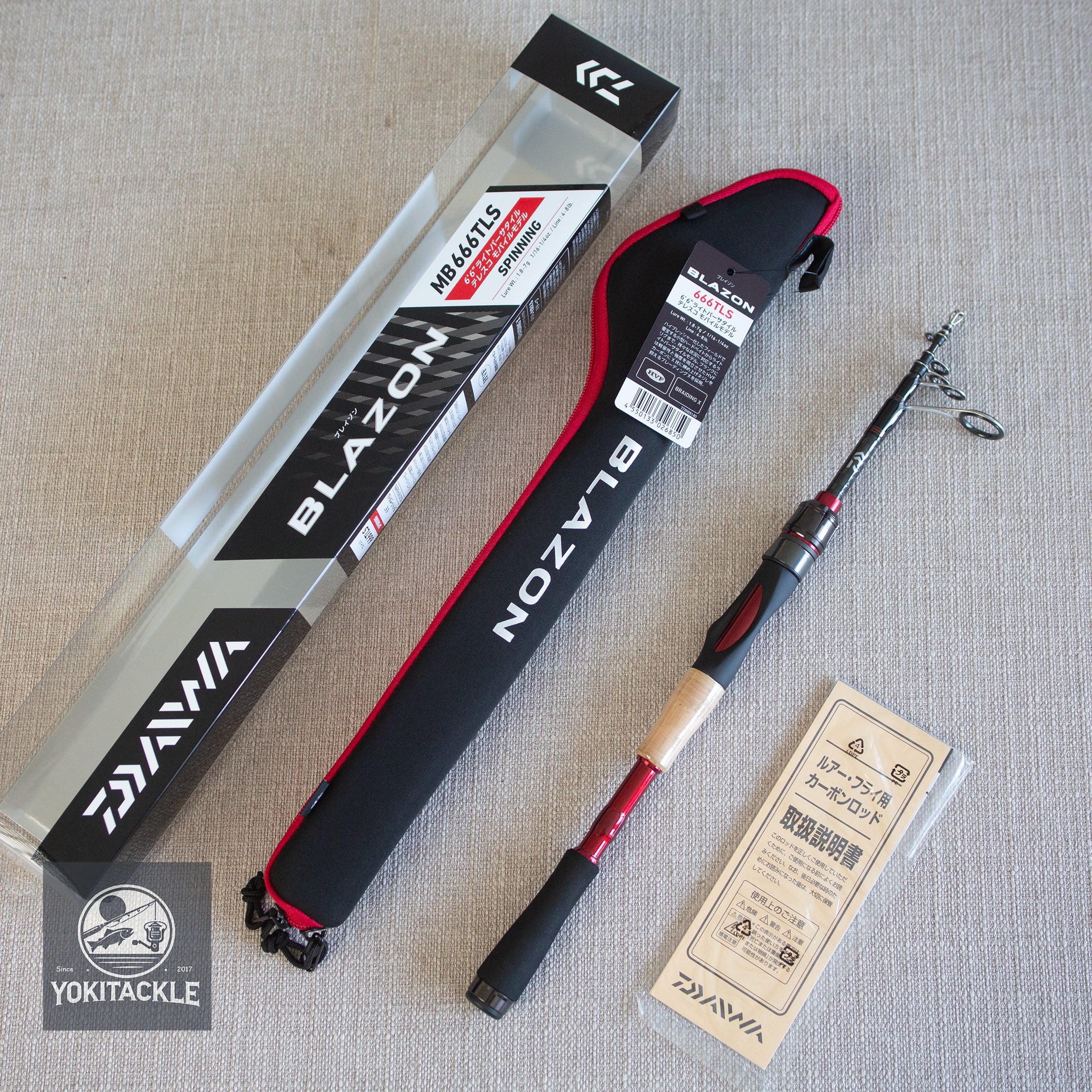 DAIWA BBB 666TLFS Telescopic Spinning Fishing Rod – YOKI Tackle Fishing Gear Emporium