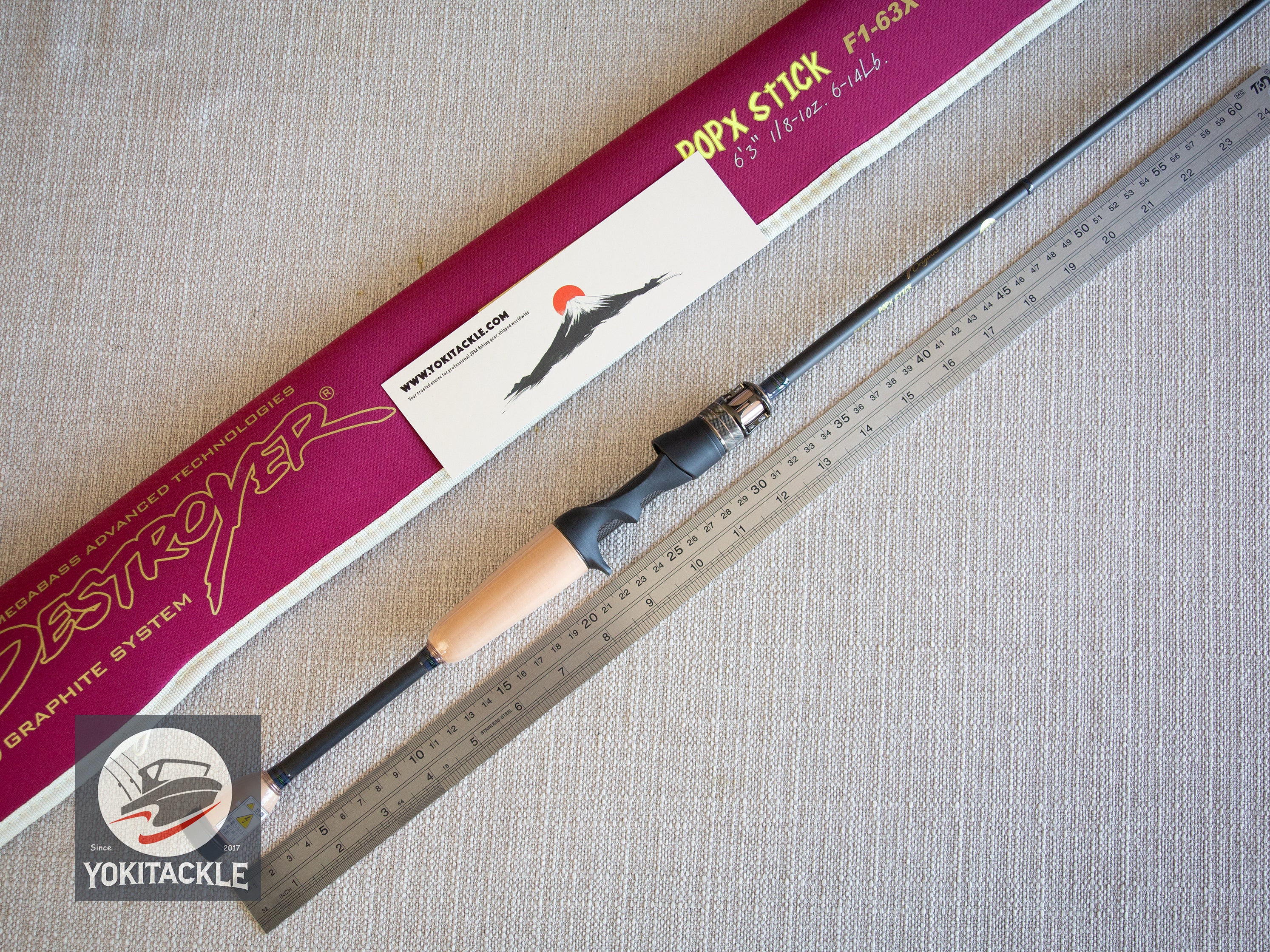 Brand New Megabass DESTROYER F1-63X Insect Rod POPX STICK Baitcasting Rod