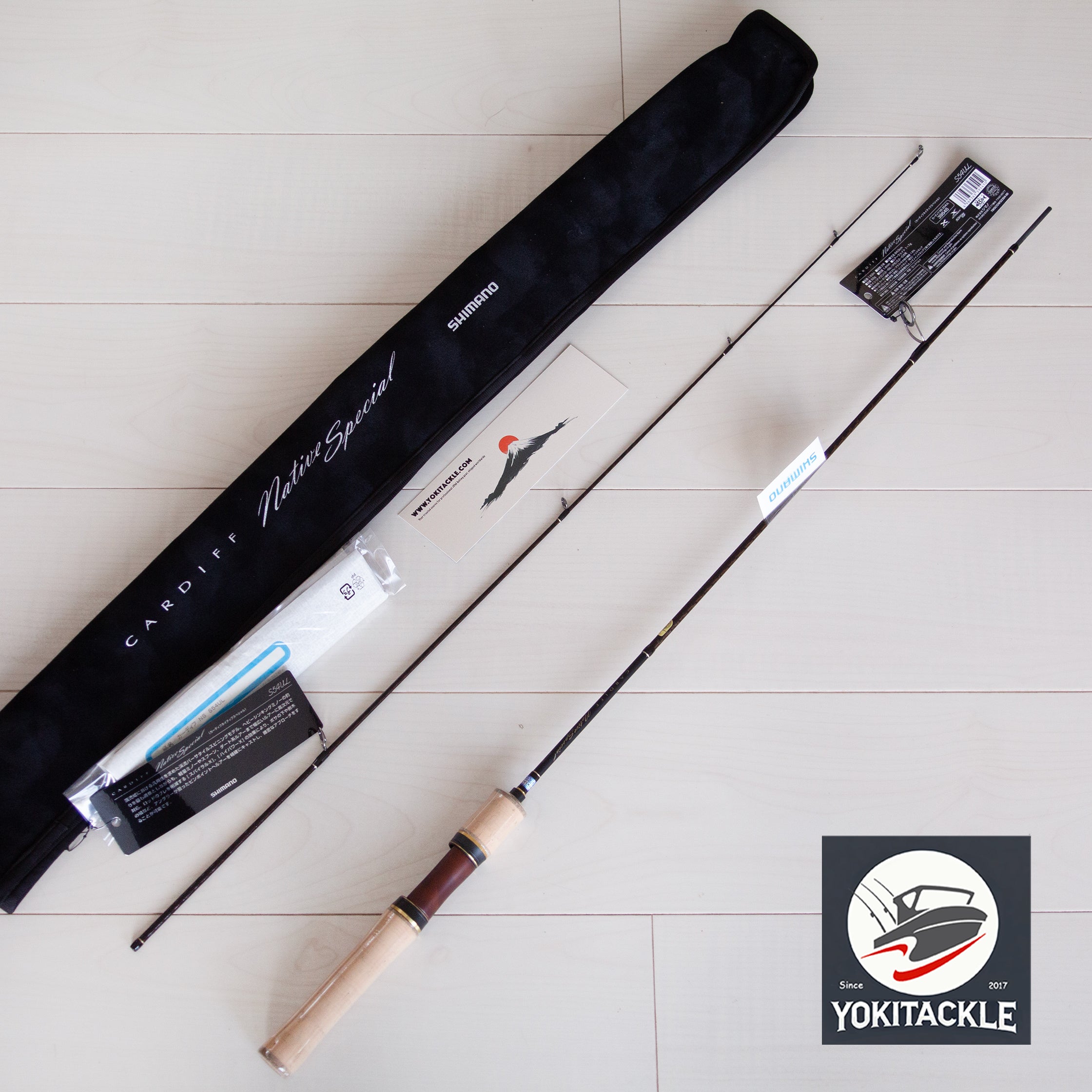 shimano cardiff rods Shimano CARDIFF NATIVE SPECIAL S54UL Spinning Rod for Trout – YOKI Tackle Fishing Gear Emporium