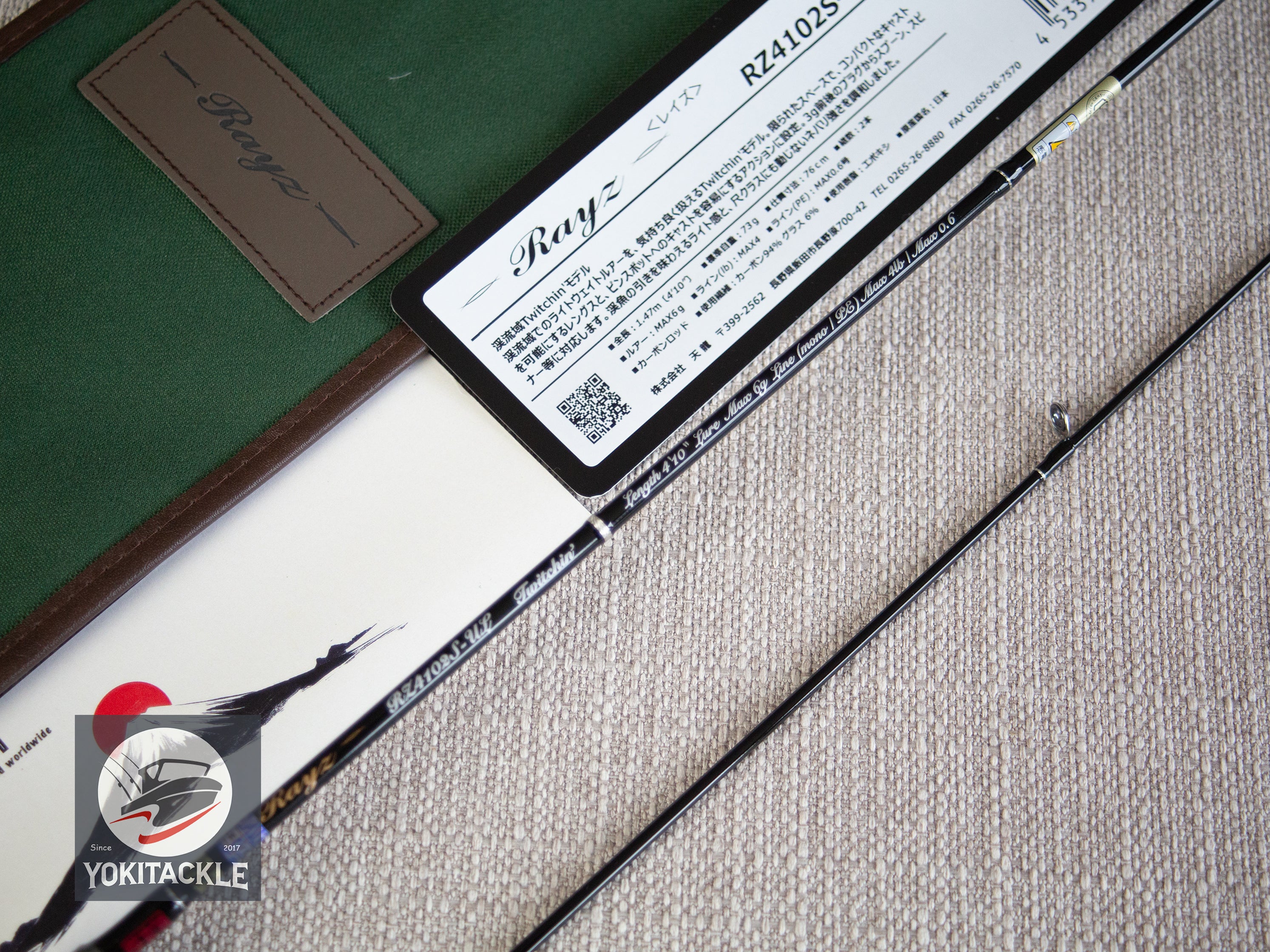 Brand New Tenryu Rayz RZ4102S-UL Spinning Rod for Trout