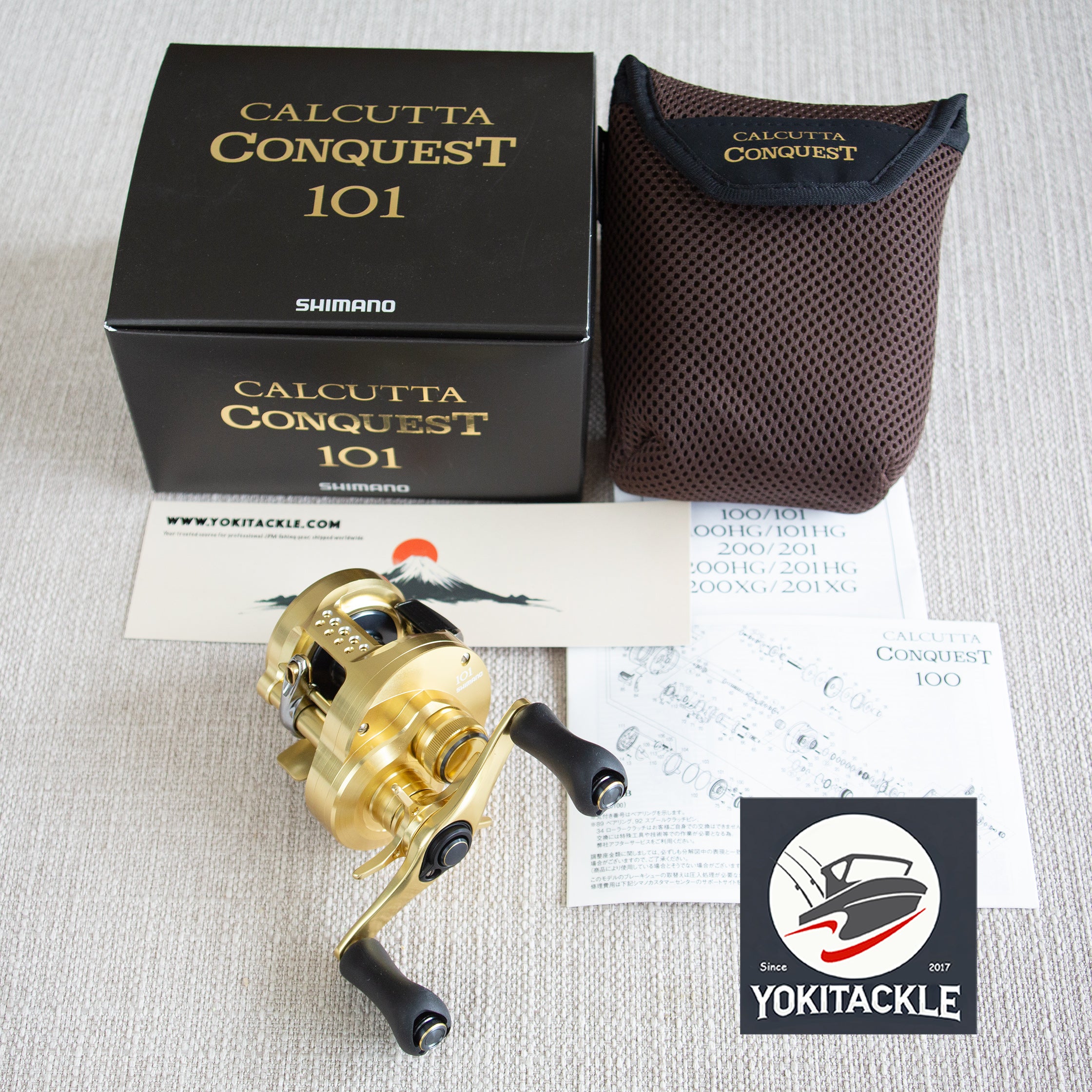 リール SHIMANO CALCUTTA CONQUEST101 LEFT Shimano 14 Calcutta Conquest 101 Left Handed Bait Casting