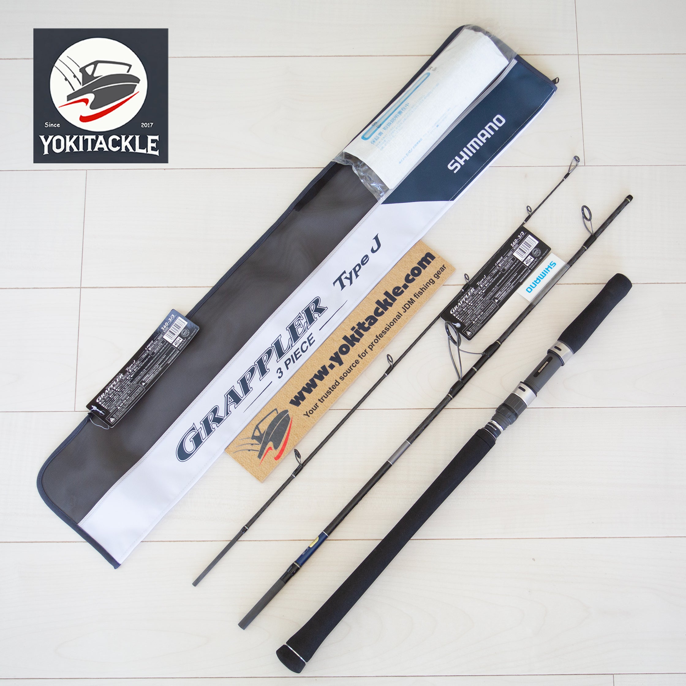 Shimano 21 GRAPPLER Type J S60-3/3 Spinning 3 Piece rod YOKI Tackle Fishing Gear Emporium Shimano 21 GRAPPLER Type J S60-3/3 Spinning 3 Piece rod YOKI Tackle Fishing Gear Emporium