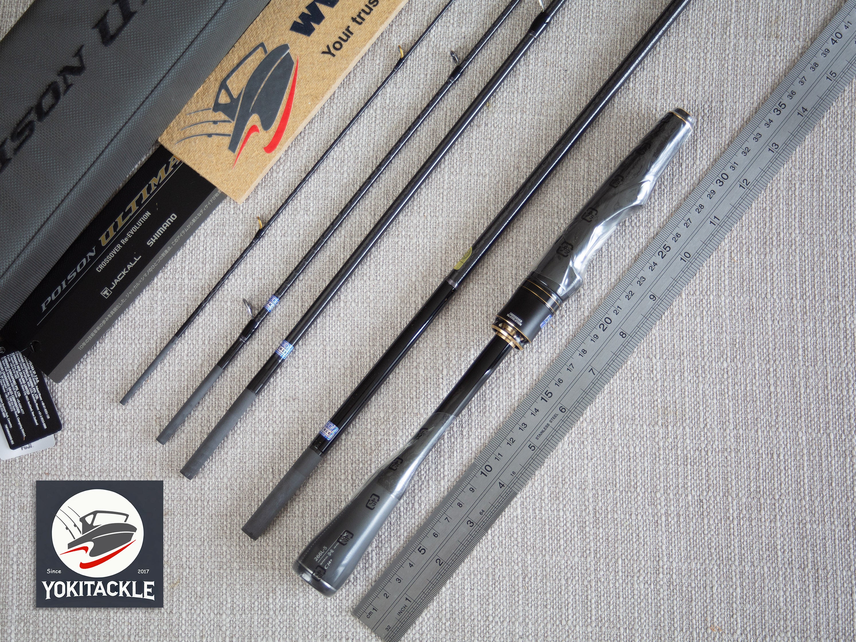 JACKALL/SHIMANO POISON ULTIMA 266L-5 Piece Spinning rod – YOKI Tackle Fishing Gear Emporium