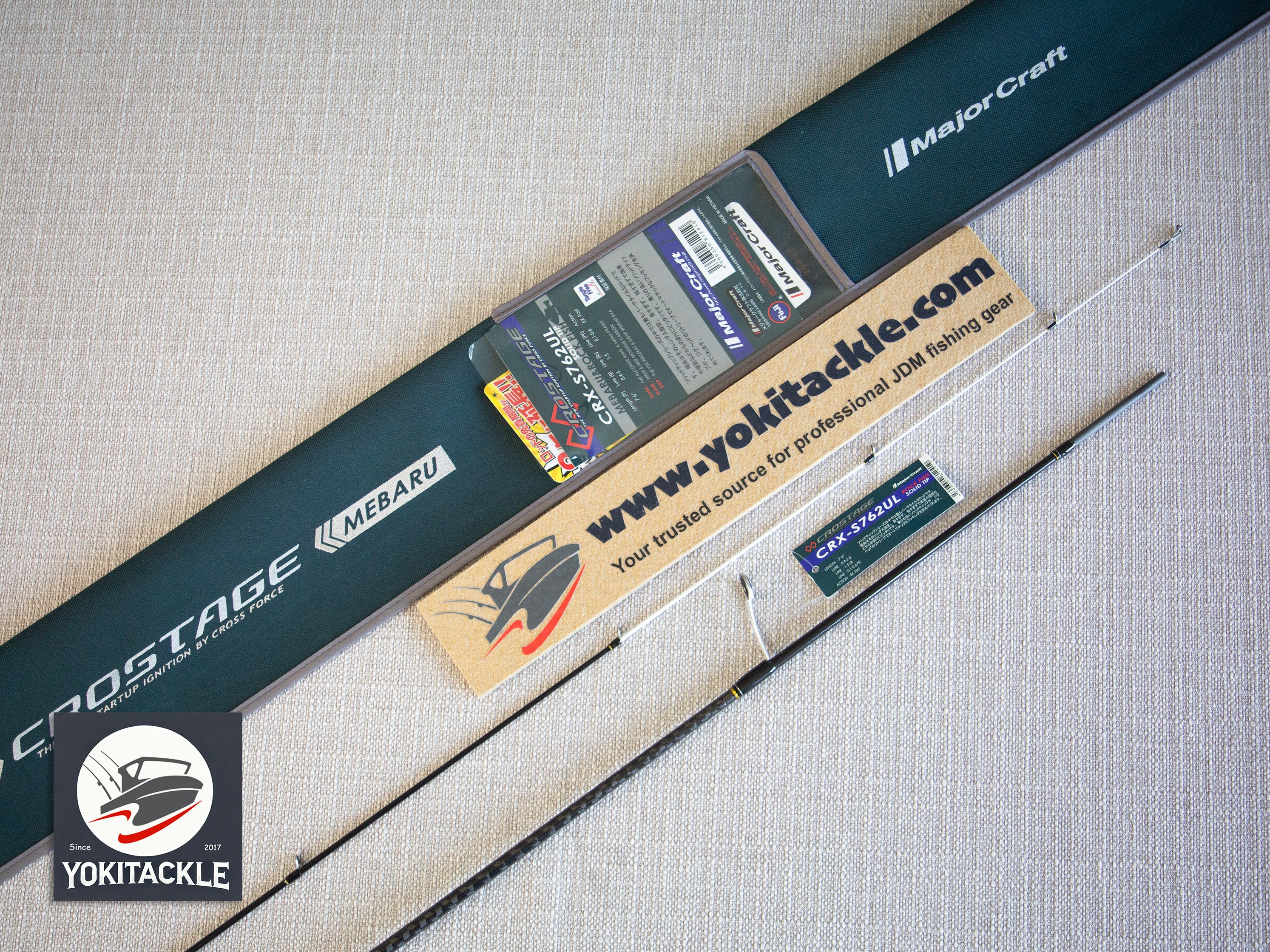 Major Craft 3rd Gen CROSTAGE Light Game CRX-S762UL Spinning Rod