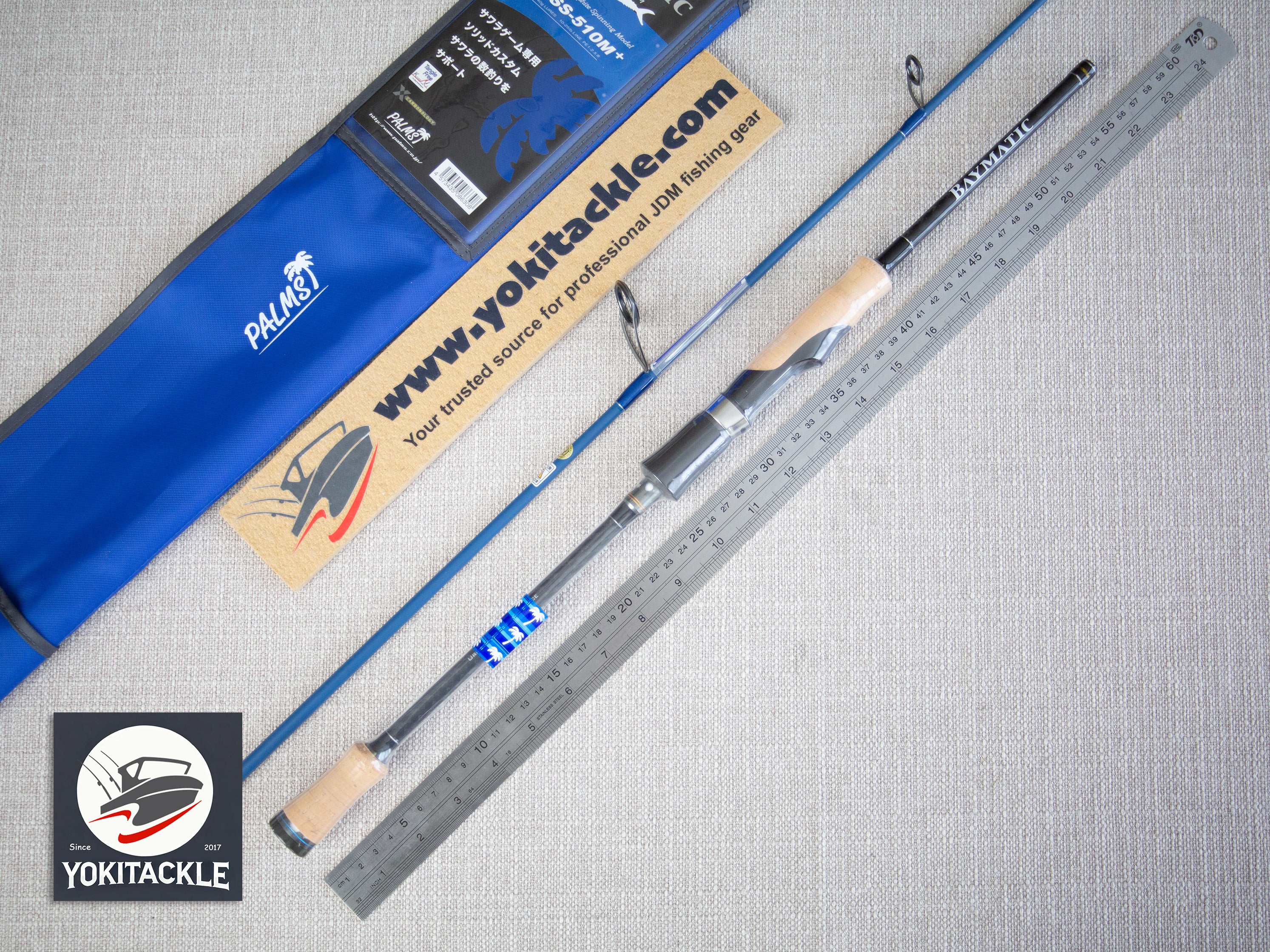 Brand New PALMS Baymatic BMSS-510M+ AccurateⅢ Graphite Spinning [Solid Blanks]  Rod