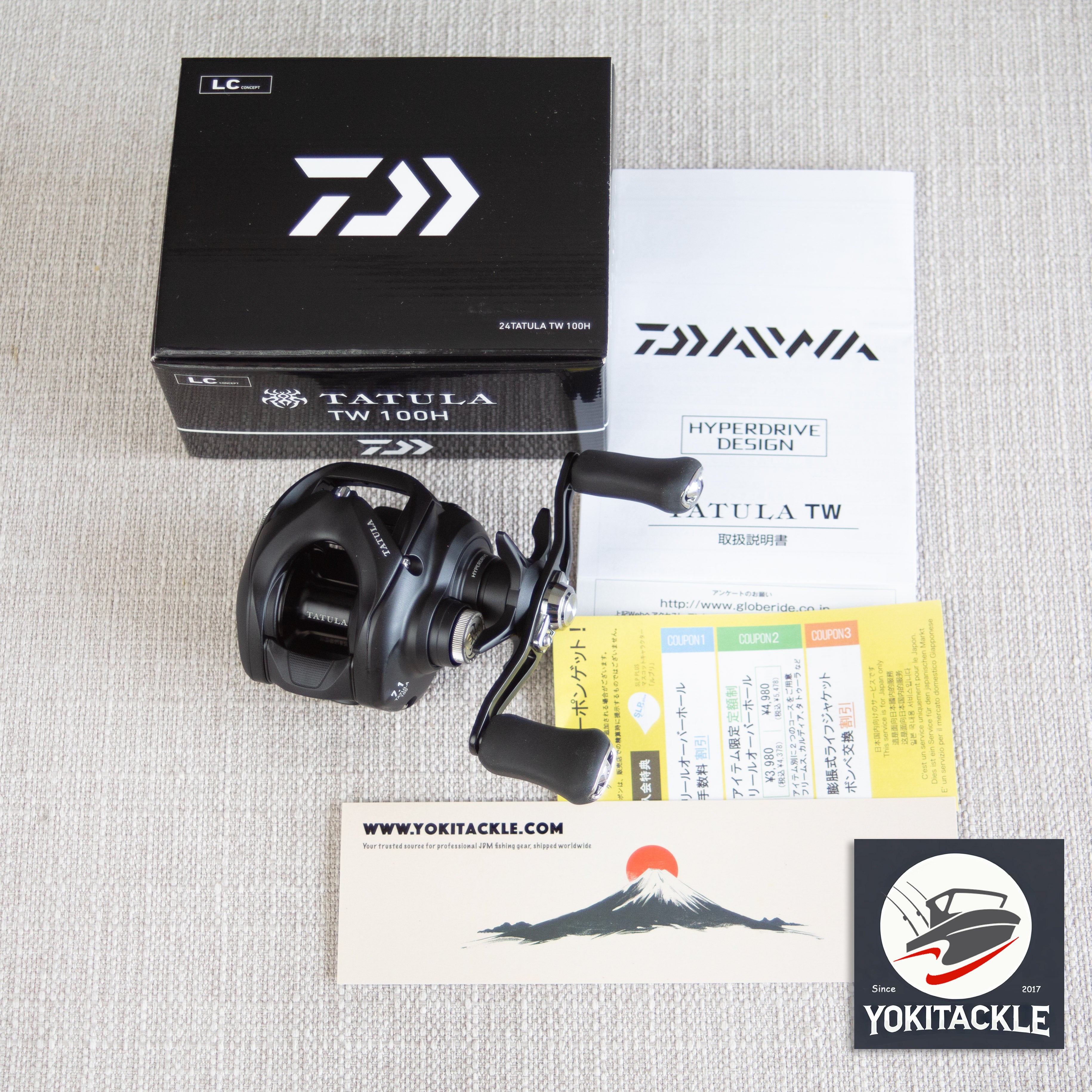 Brand New DAIWA 24 TATULA TW 100H Right Baitcasting Fishing Reel