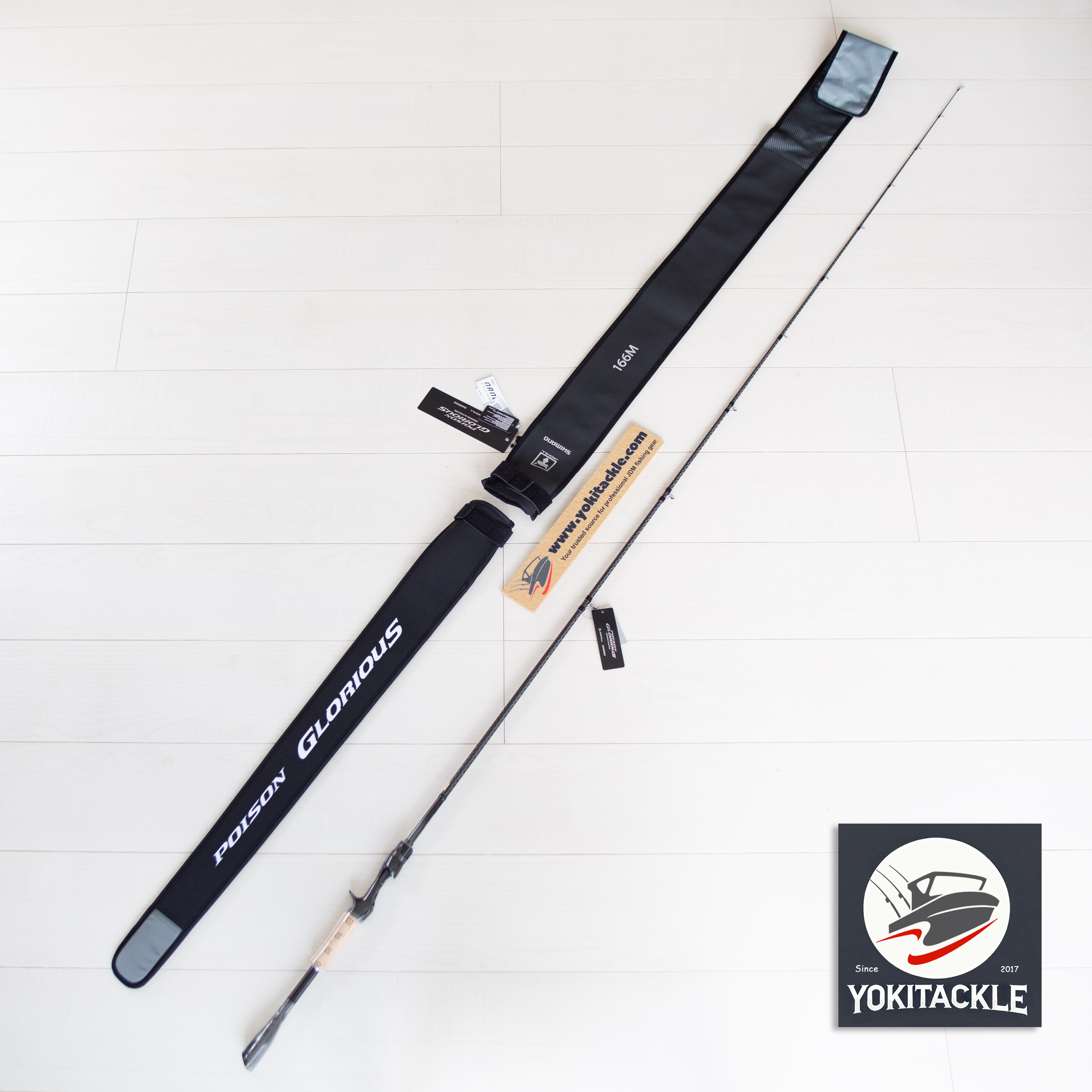 JACKALL/SHIMANO 21 POISON GLORIOUS 166M Baitcasting Rod for Bass
