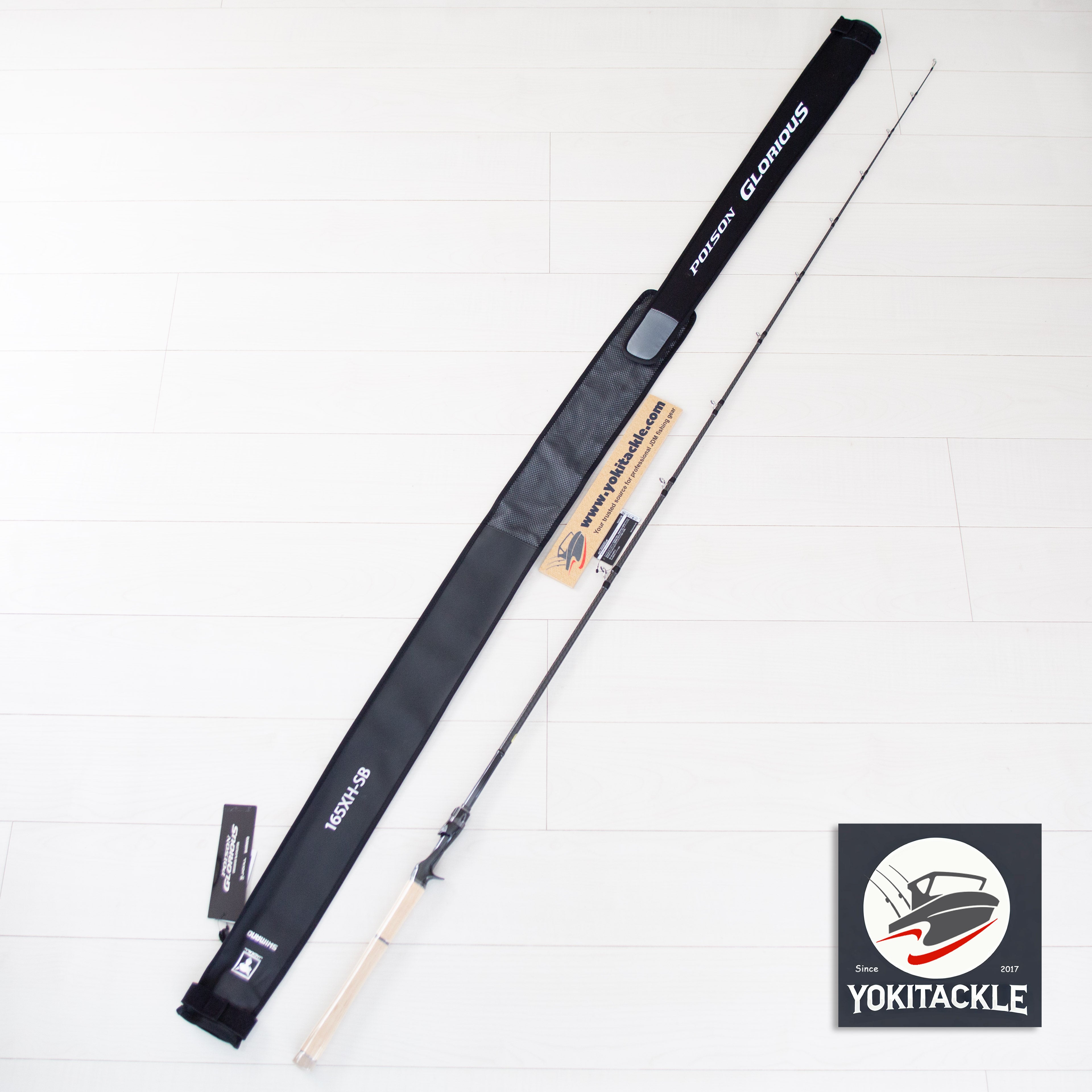 JACKALL/SHIMANO 21 POISON GLORIOUS 165XH-SB Baitcasting Rod for Bass