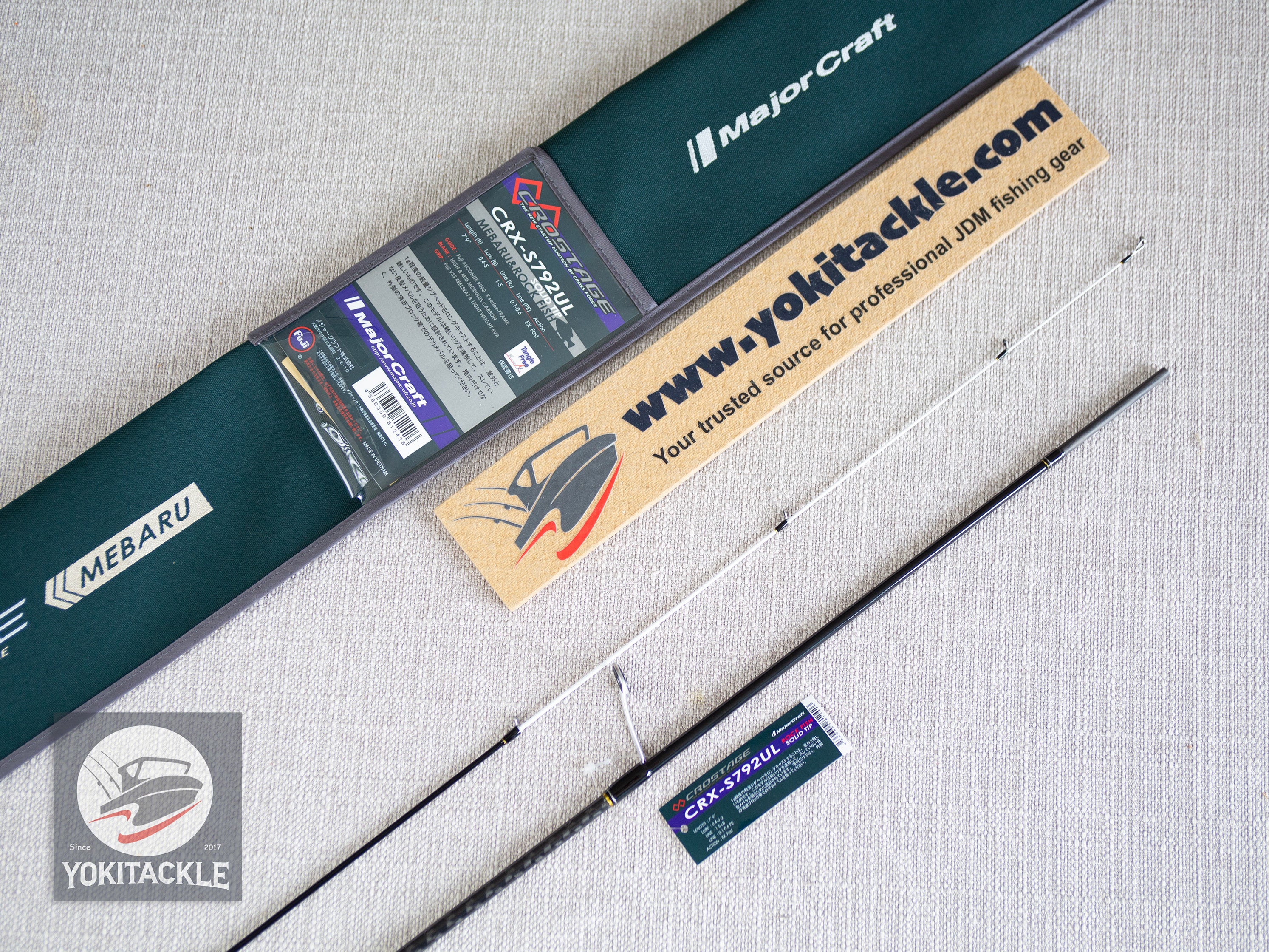 Major Craft 3rd Gen CROSTAGE Light Game CRX-S792UL Spinning Rod