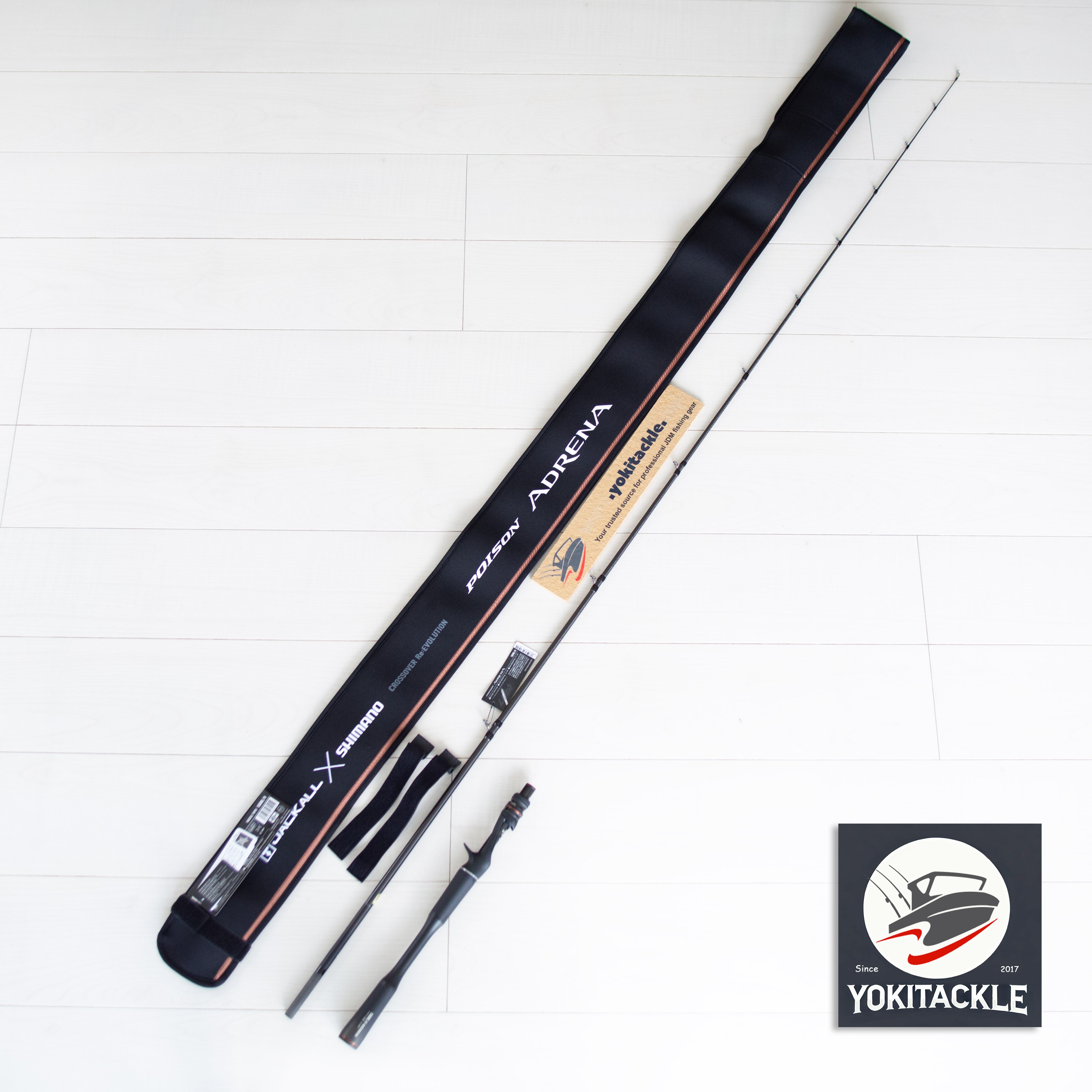 SHIMANO JACKALL／POISON ADRENA 166H Shimano JACKALL 24 Poison Adrena 166H-SB/2 Baitcasting rod