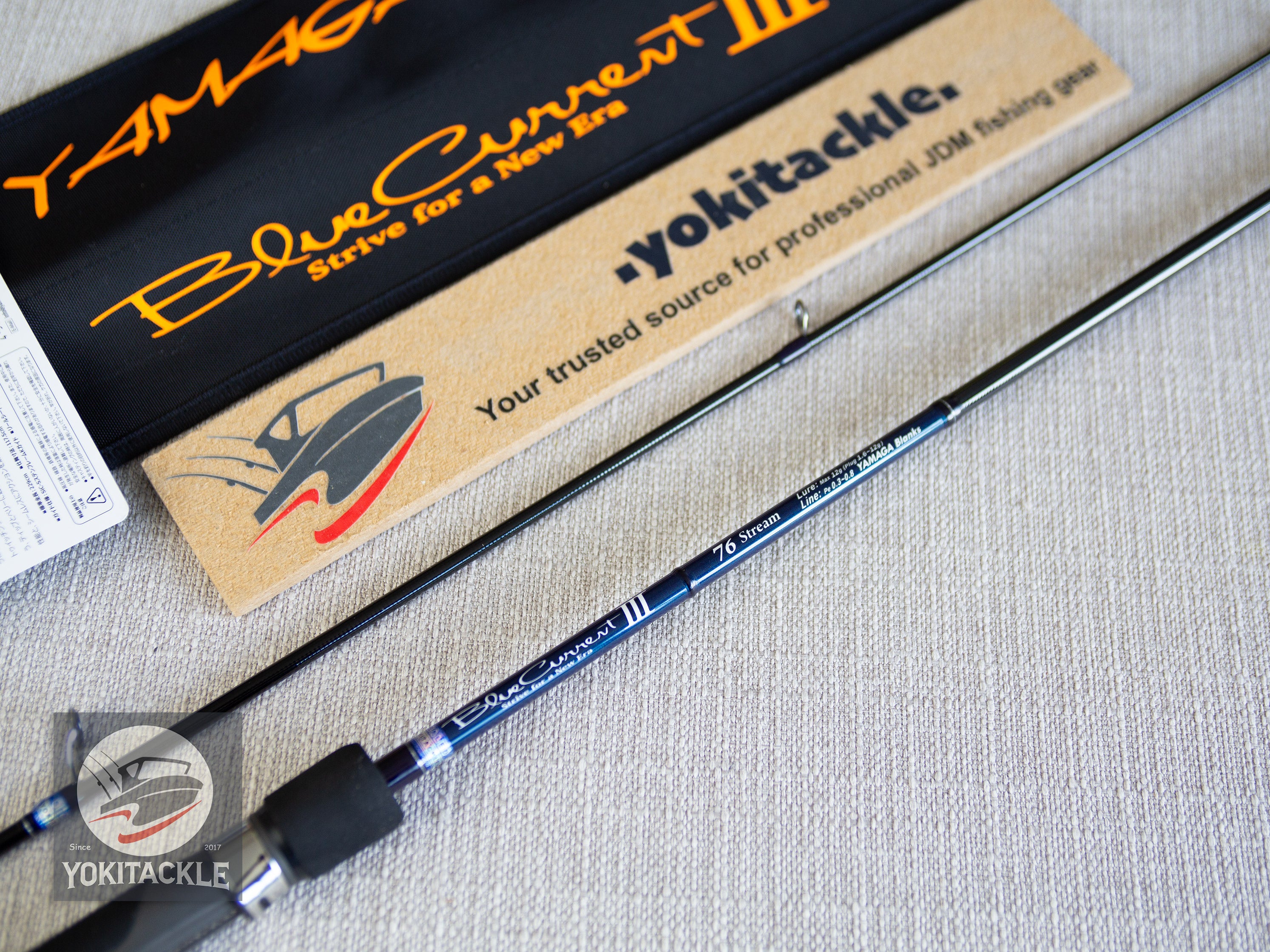 Brand New YAMAGA Blanks BlueCurrent Ⅲ 76 Stream Spinning Rod